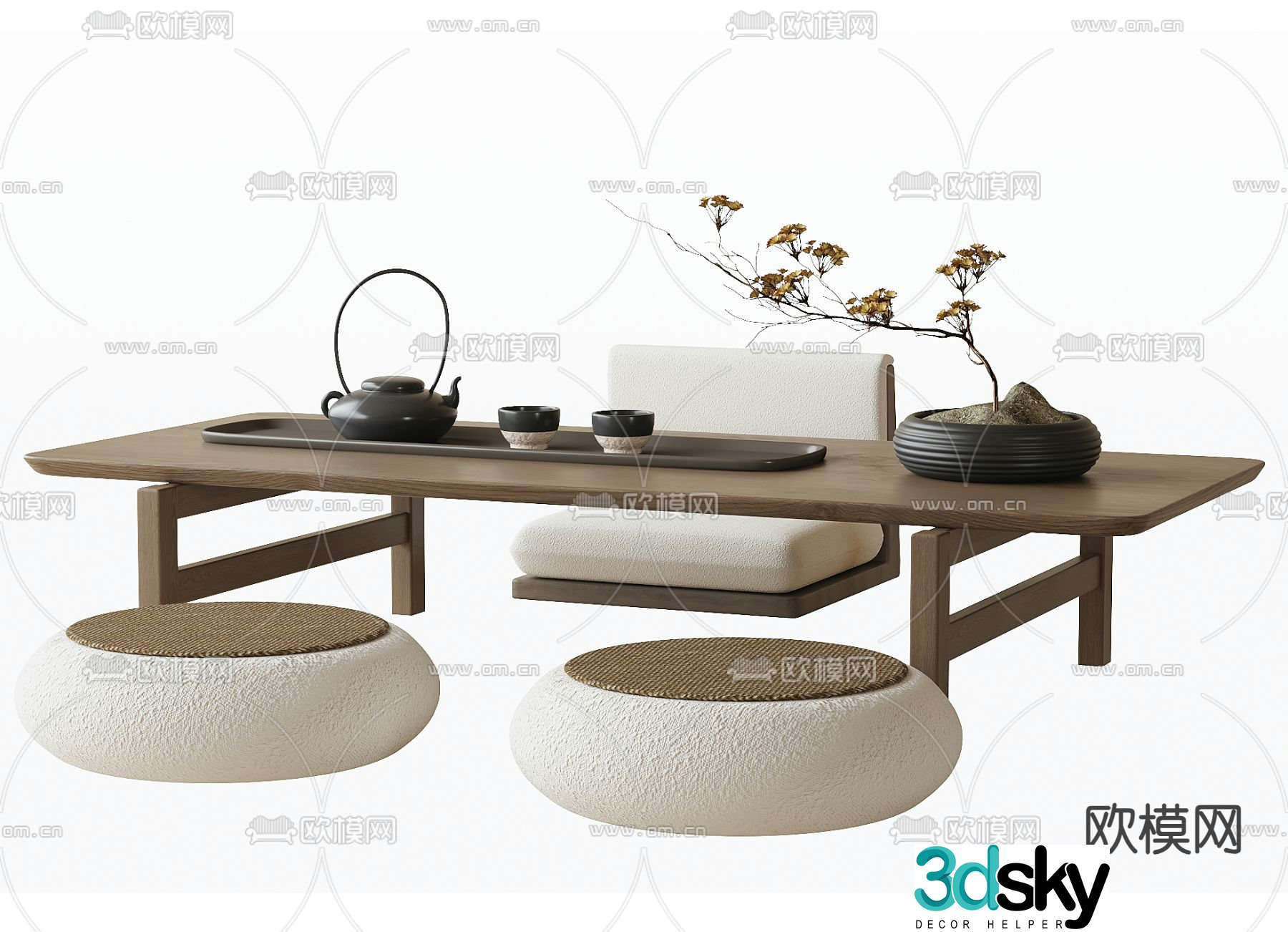 Tatami tea table tea table 3d model