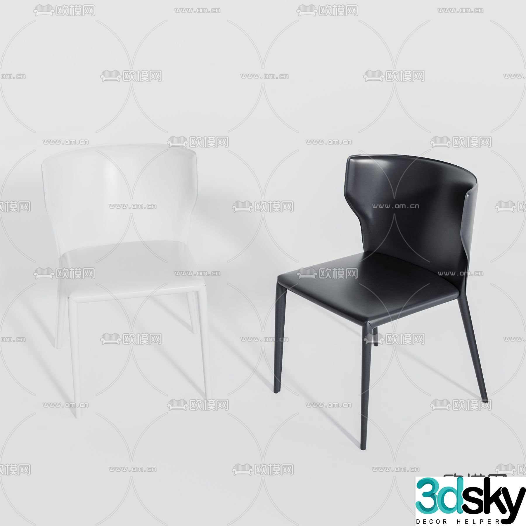 chair dining chair 3d model