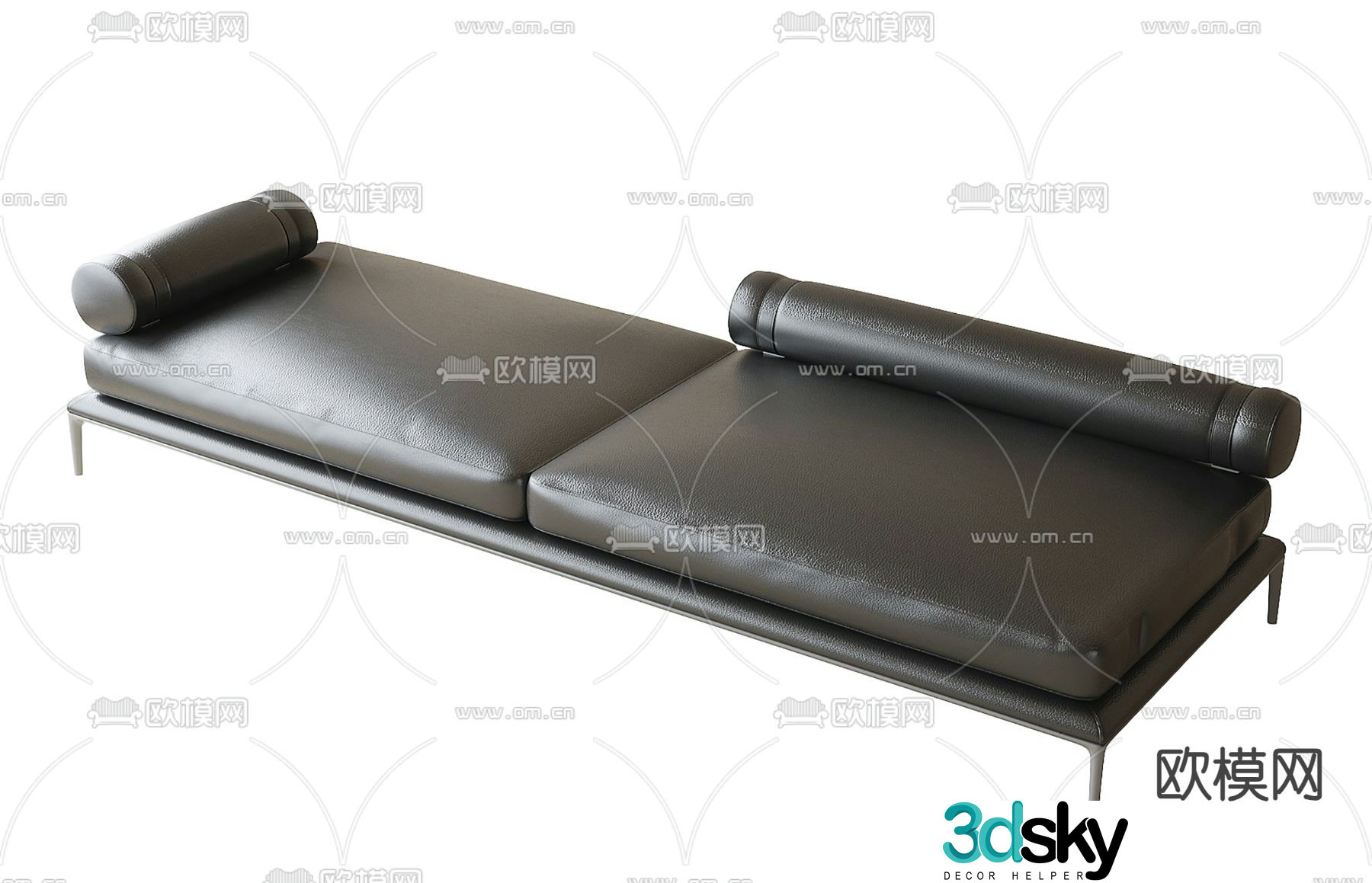 Bottom stool sofa stool foot pedal 3d model