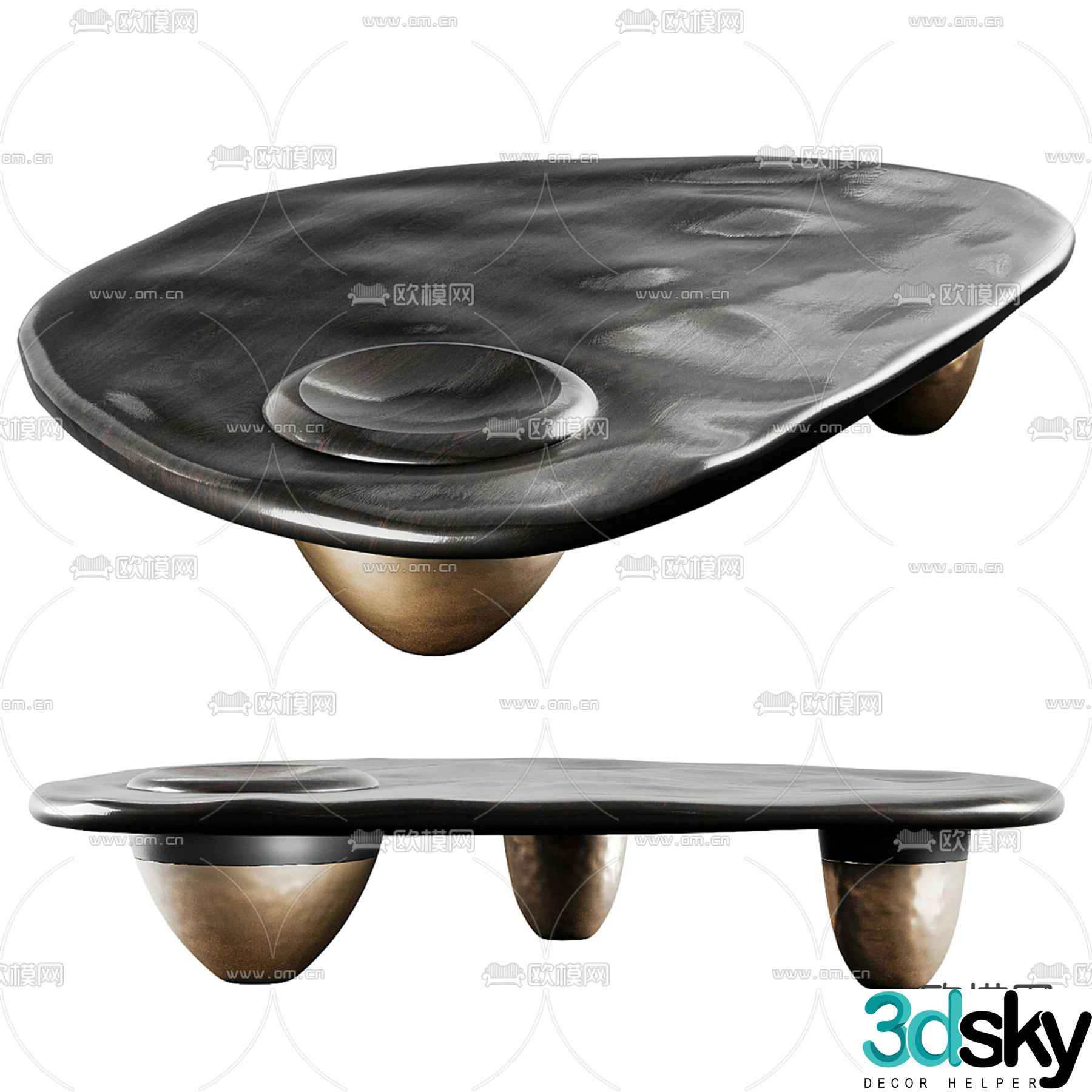 Casey Johnson modern art coffee table 3d model