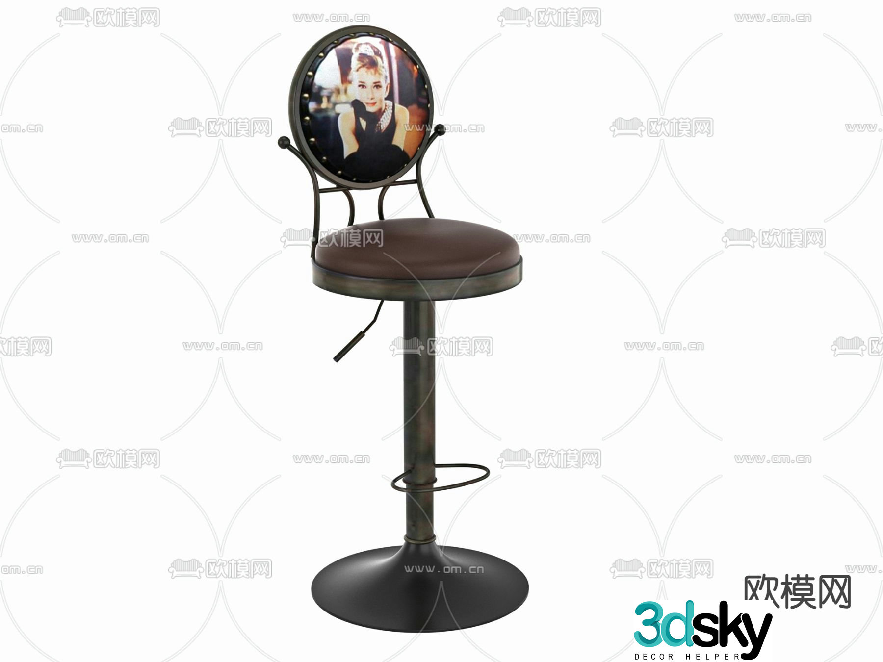 bar stool 3d model