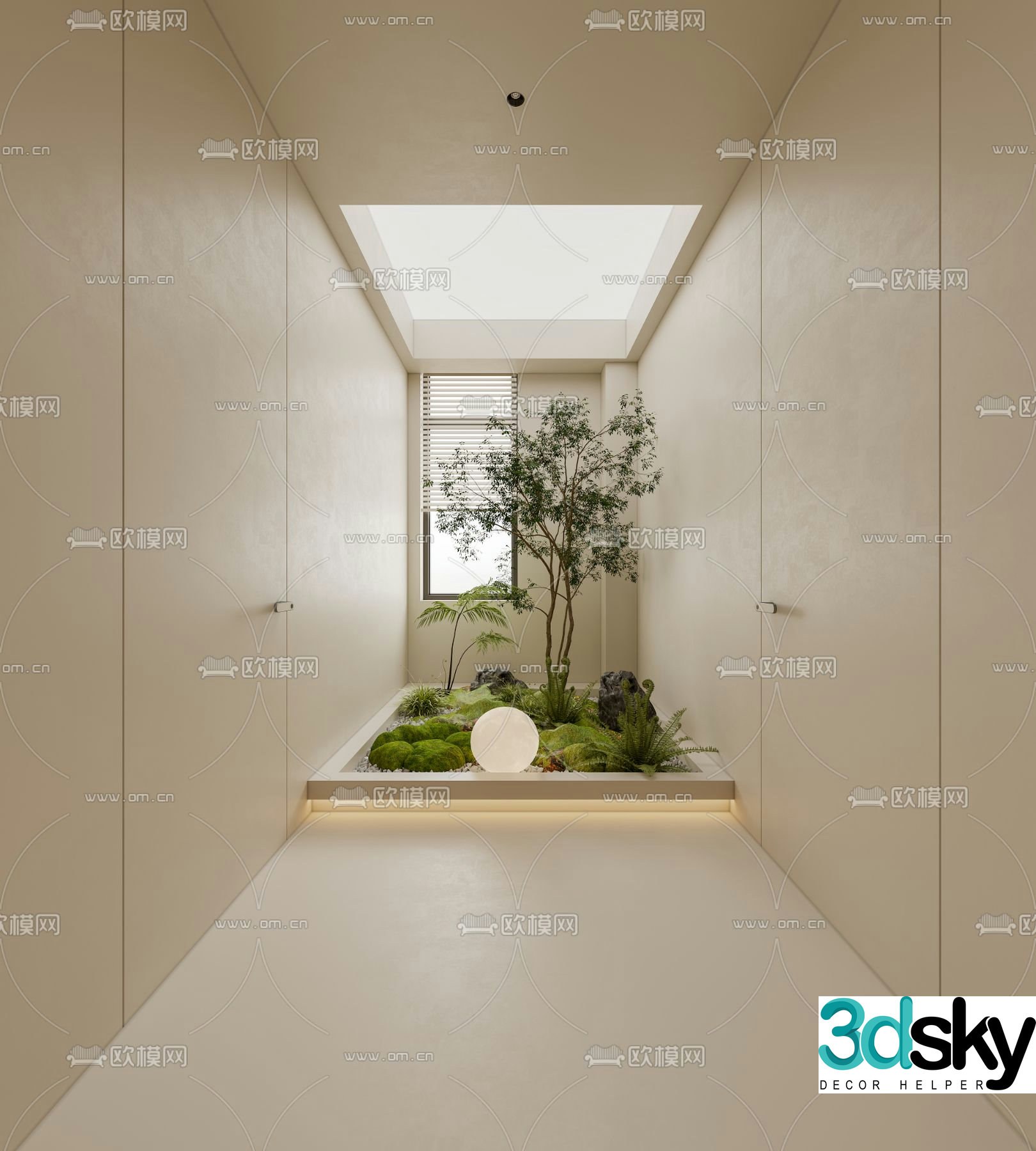 Landscape sketch plant landscaping plant pile 3D model