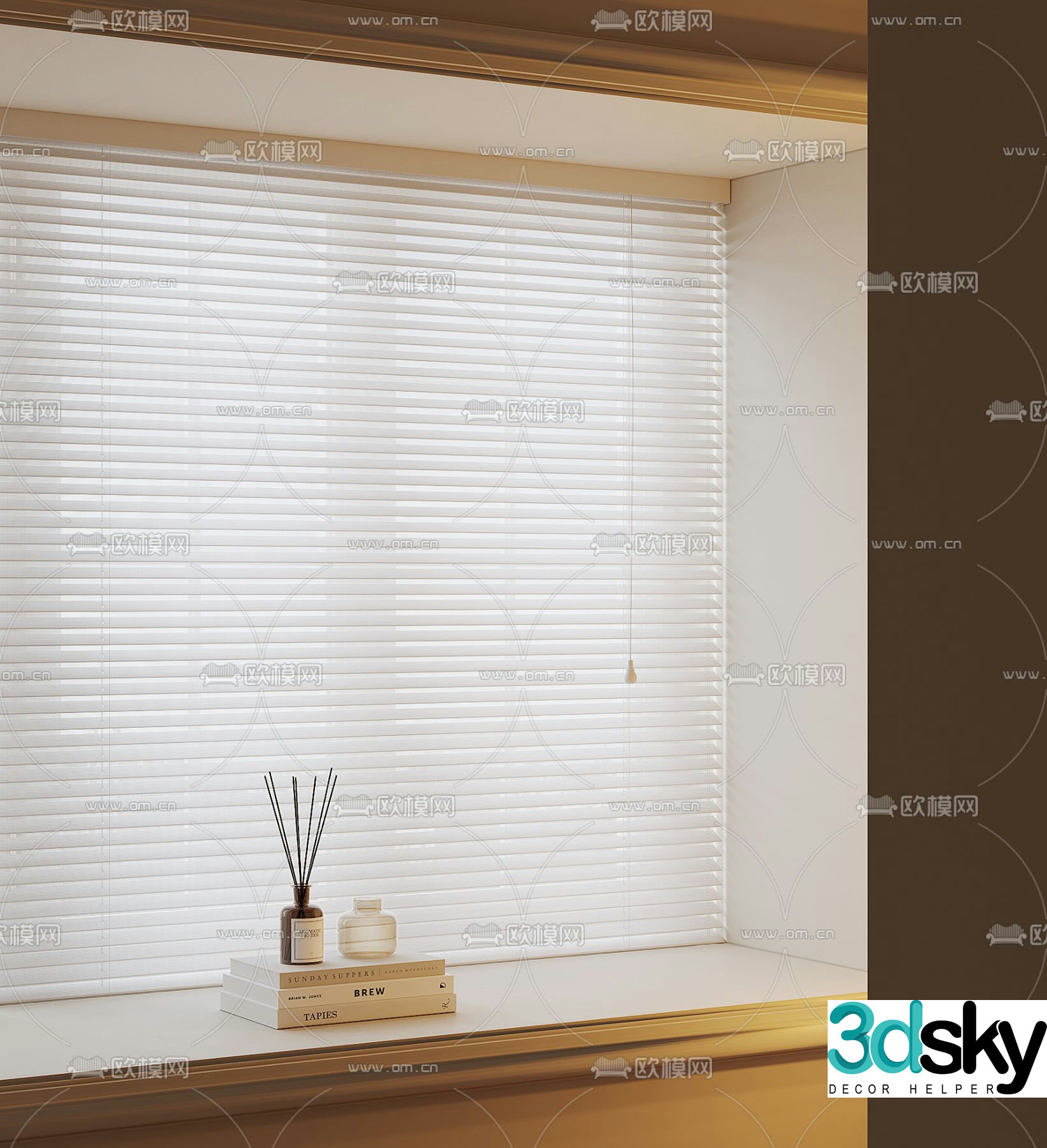 Modern venetian blinds 3d model