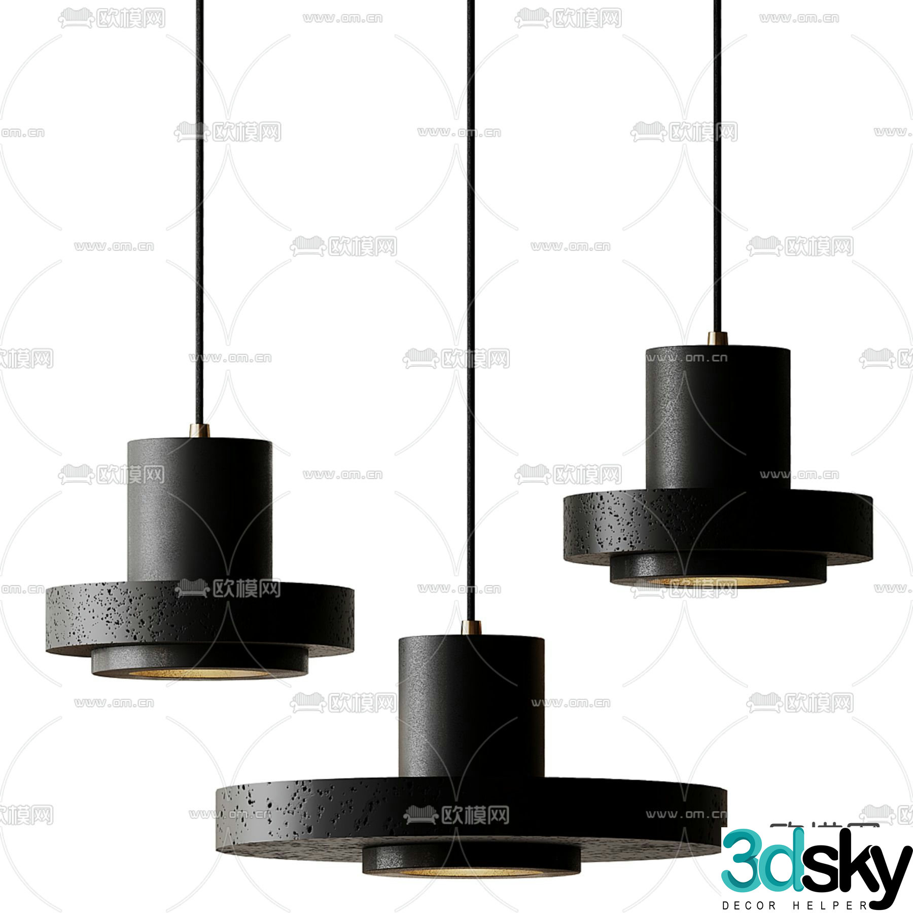 Creative chandelier Bedside chandelier 3d model