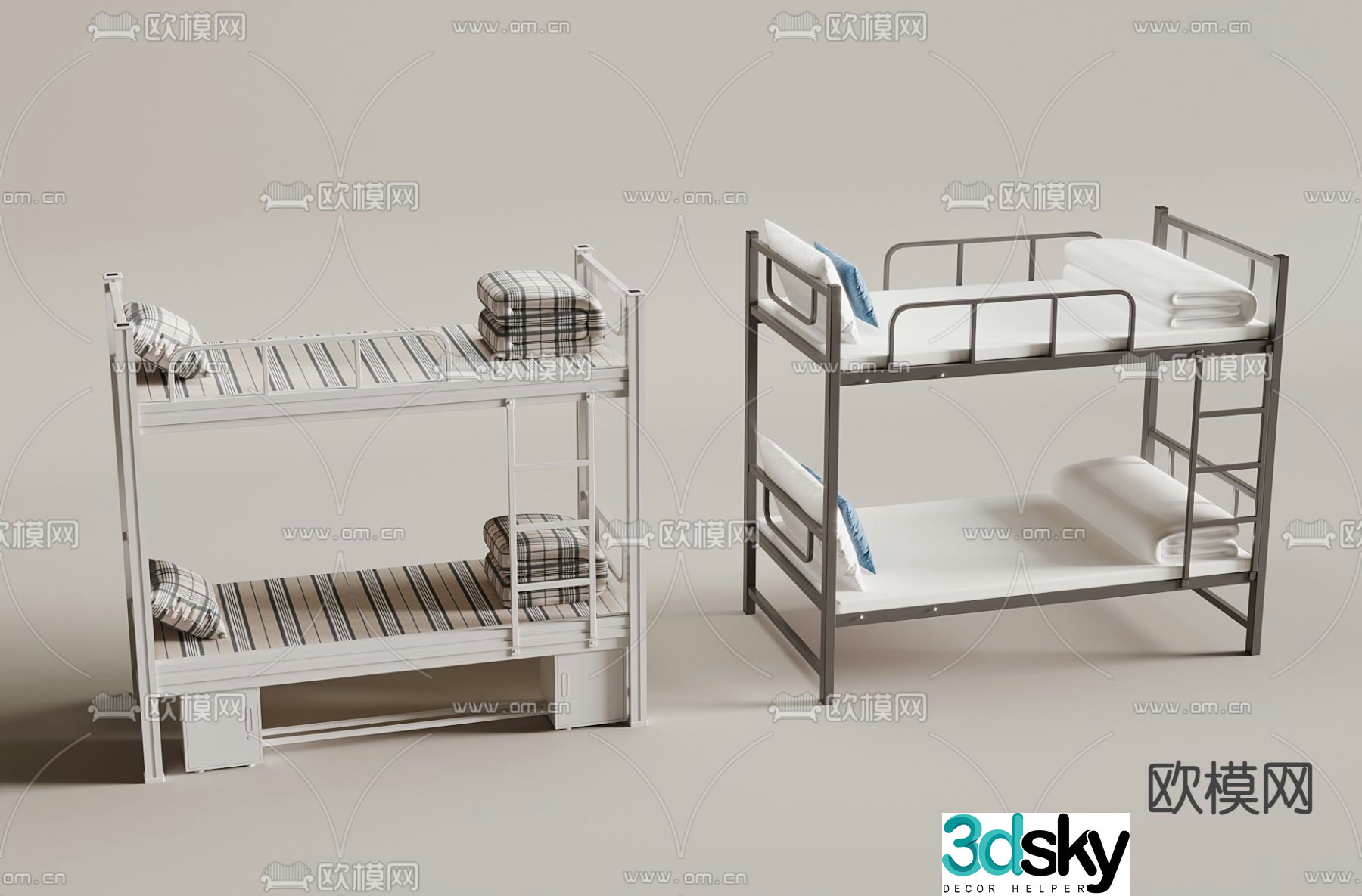 bunk bed 3d model