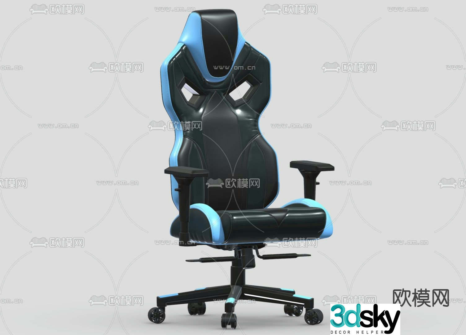 Modern gaming chair computer chair 3d model