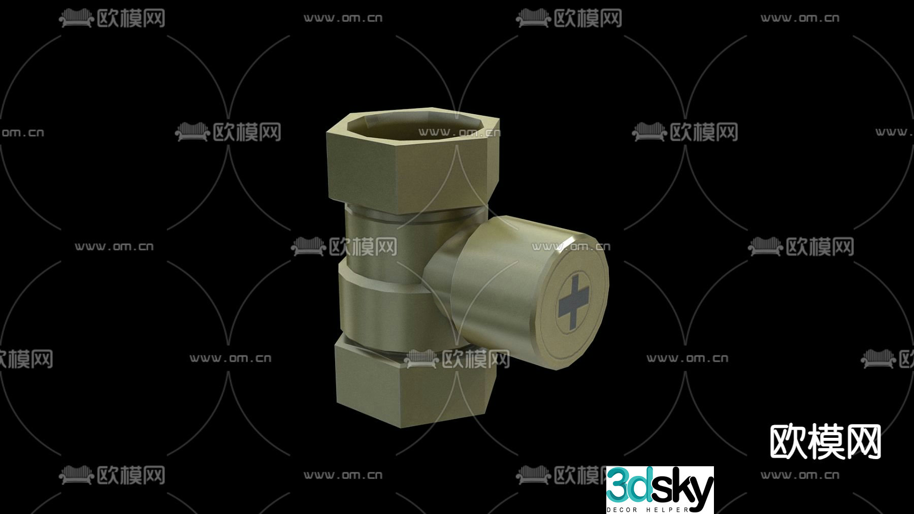 Heating valve valve heat exchanger 3d model