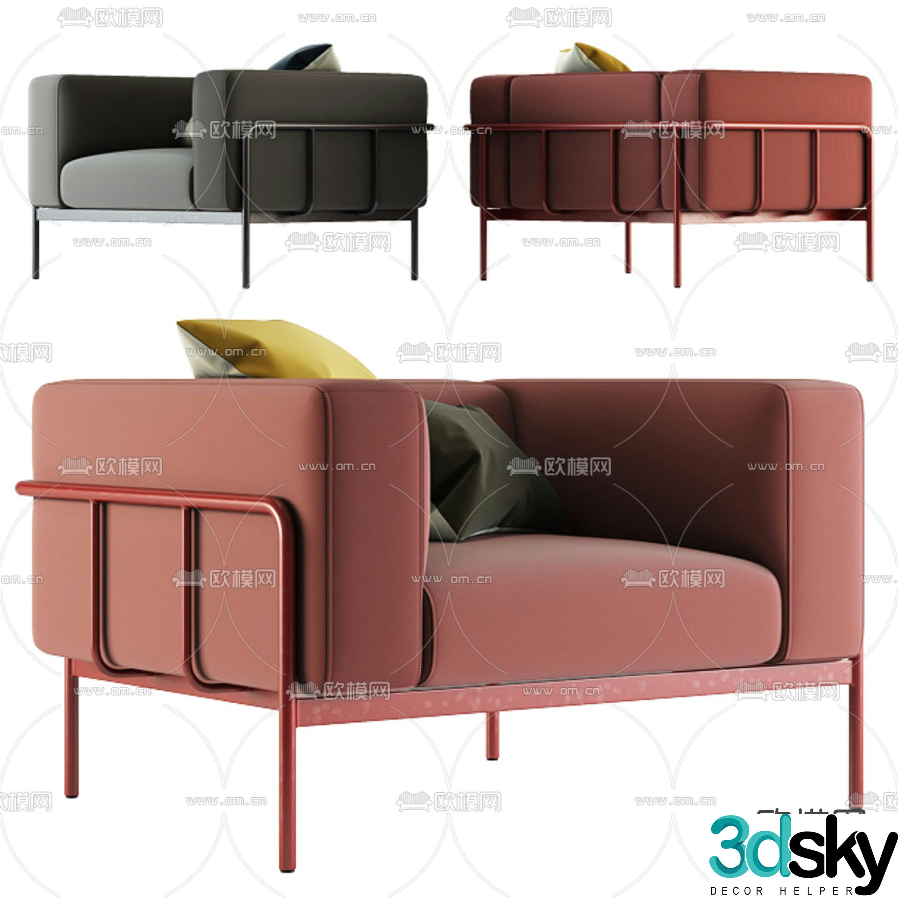 Cache sofa 3d model