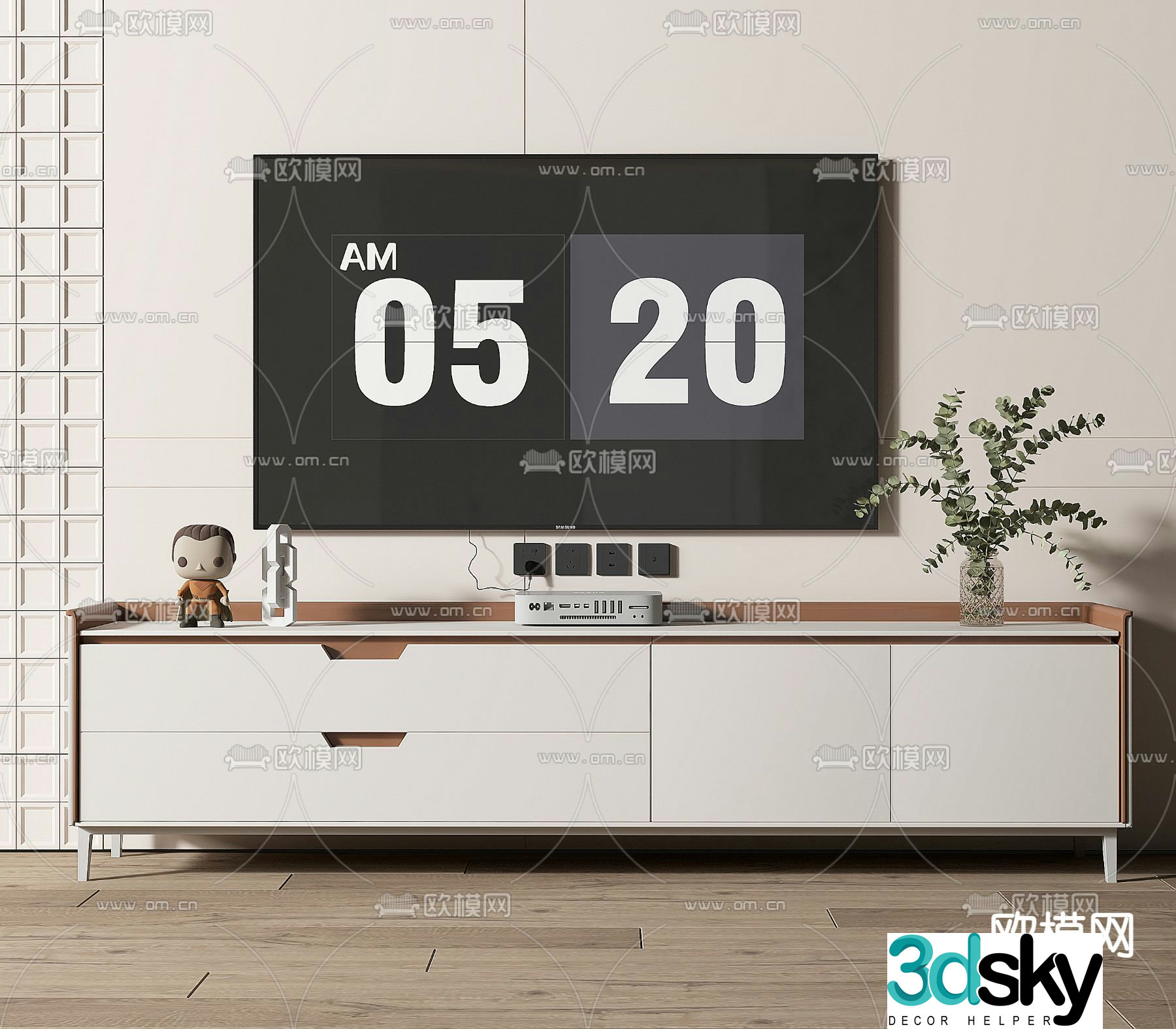 Modern TV cabinet 3d model
