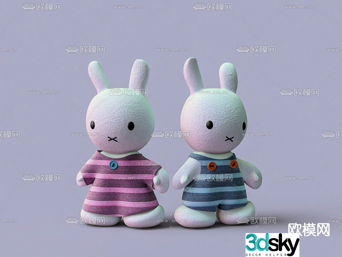 Plush toys toy ornaments 3d model