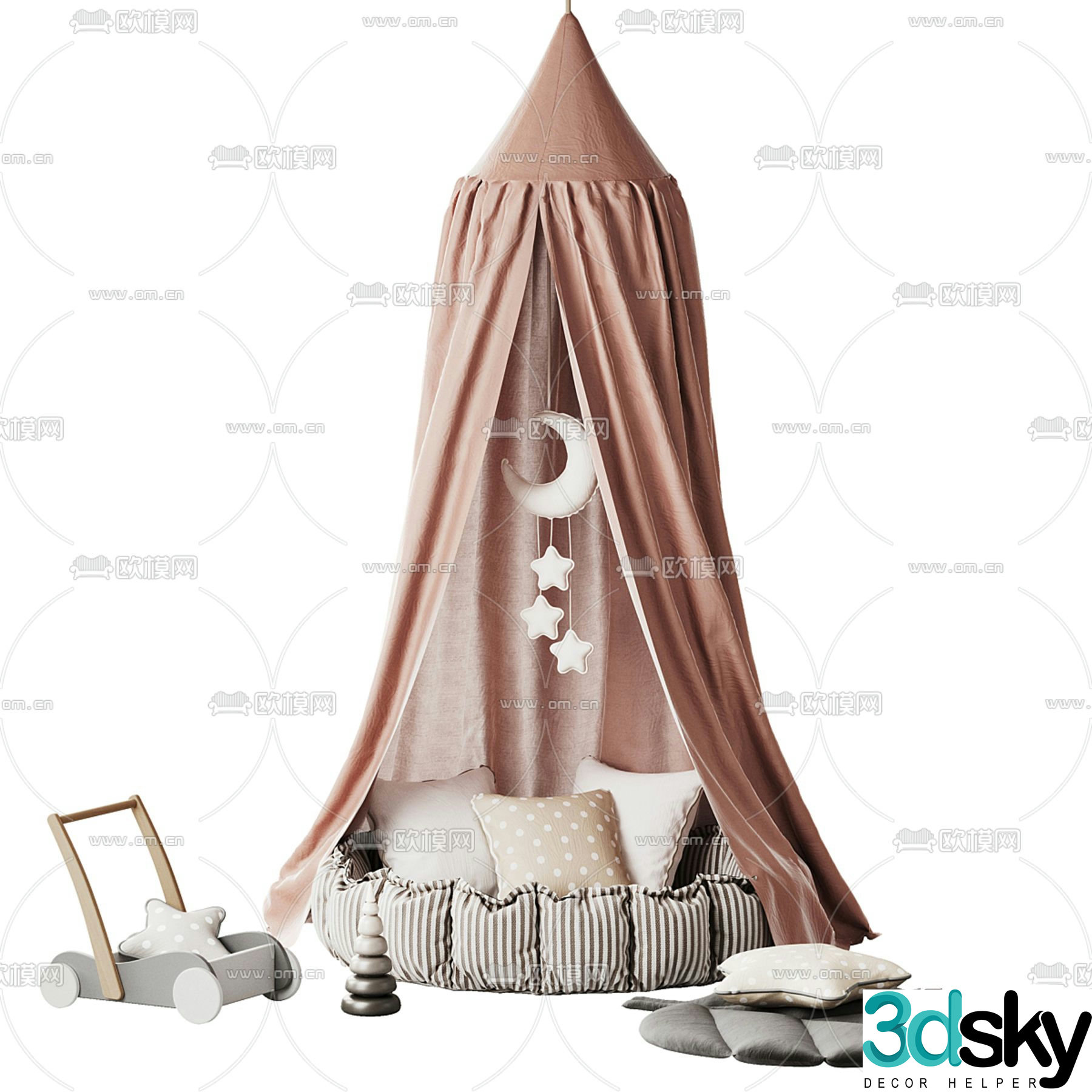 Children’s tent 3d model