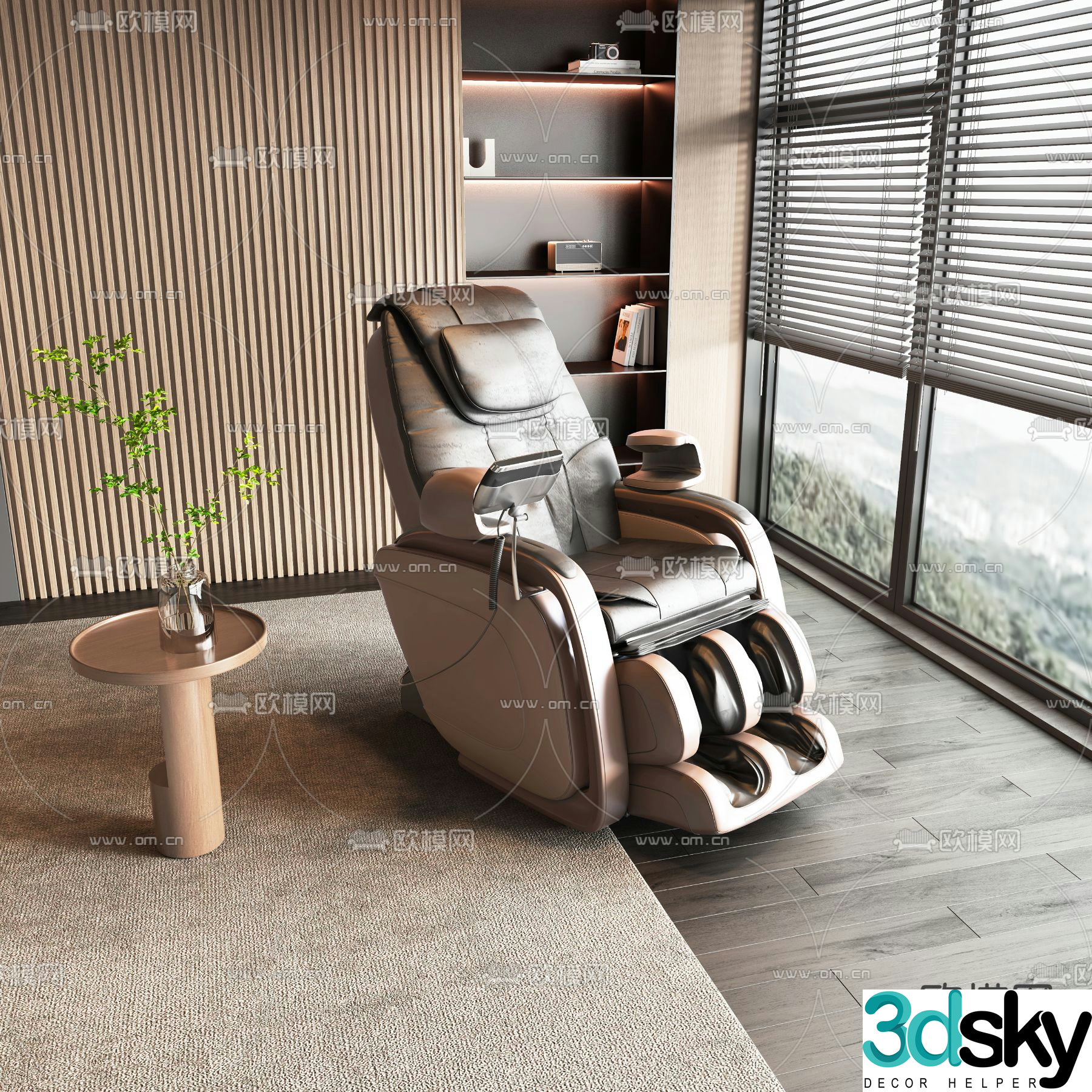 Massage sofa electric massage chair 3d model