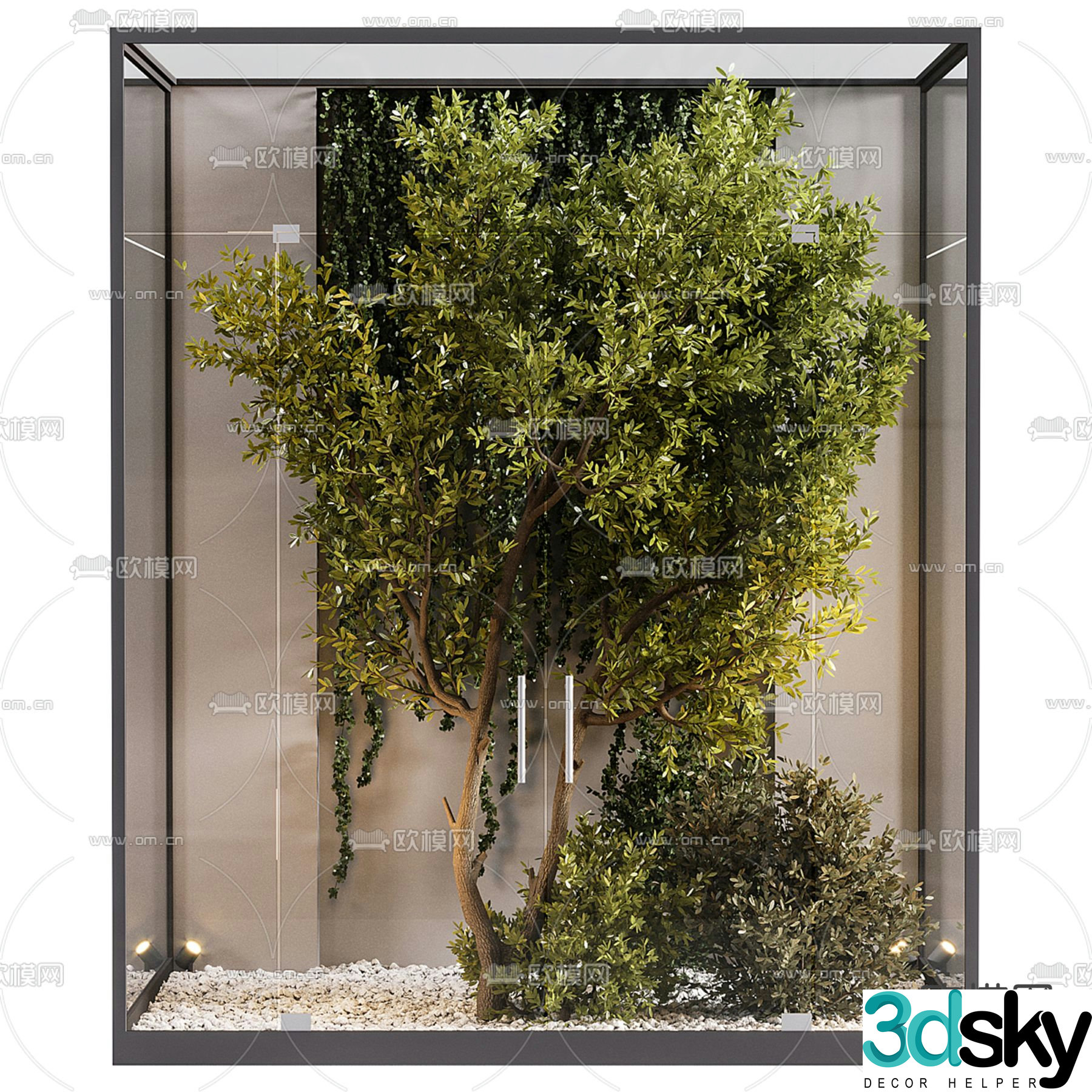 indoor plant pile 3d model