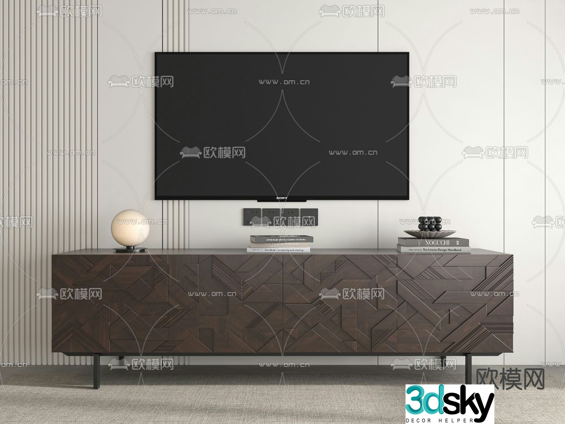 Modern TV cabinet 3d model