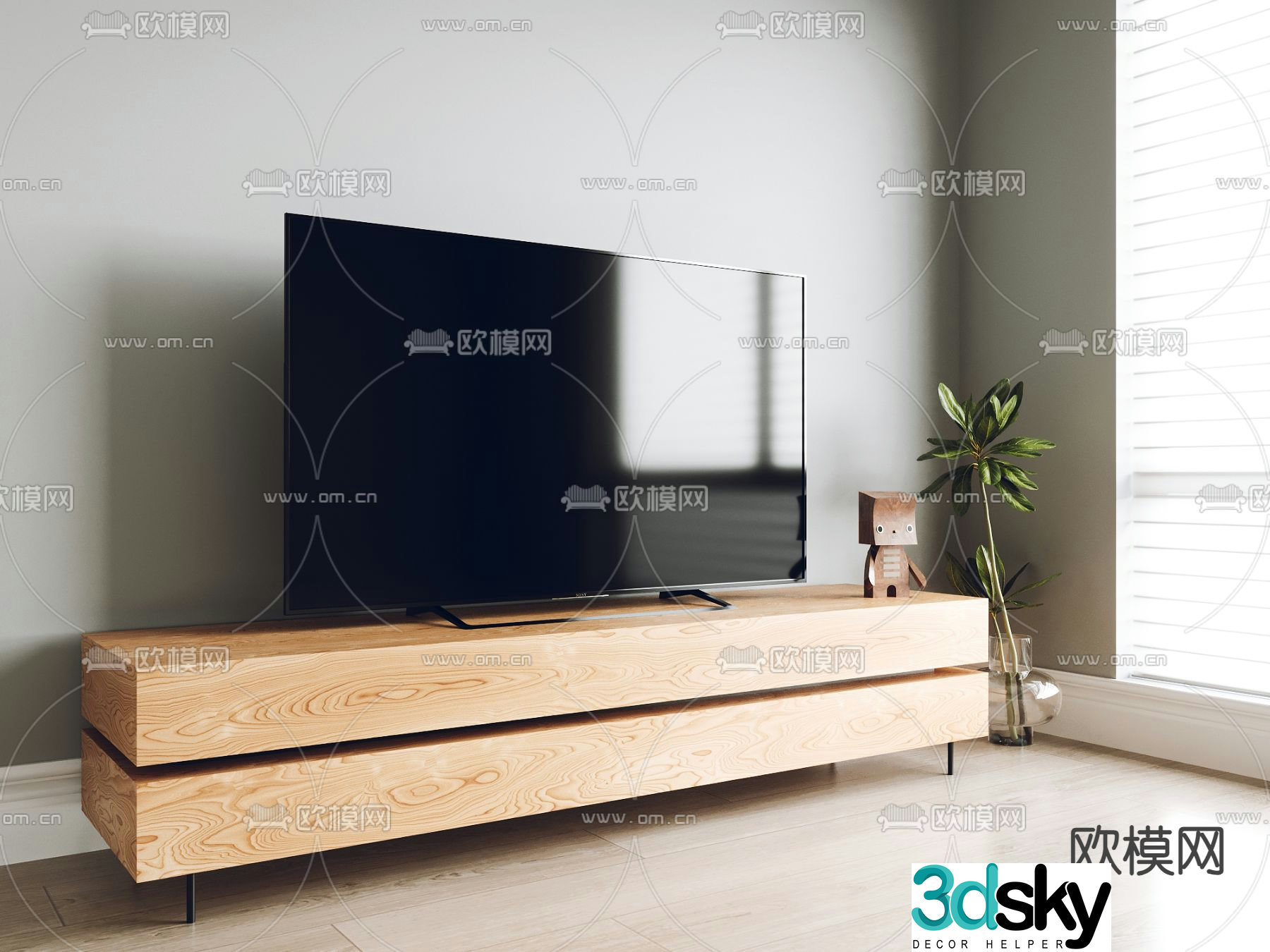 Modern TV cabinet 3d model