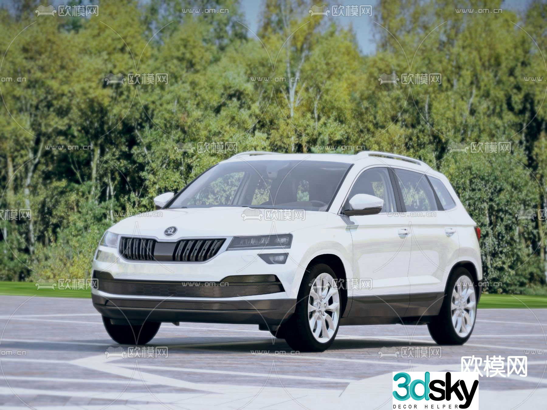 Skoda Karoq car 3d model