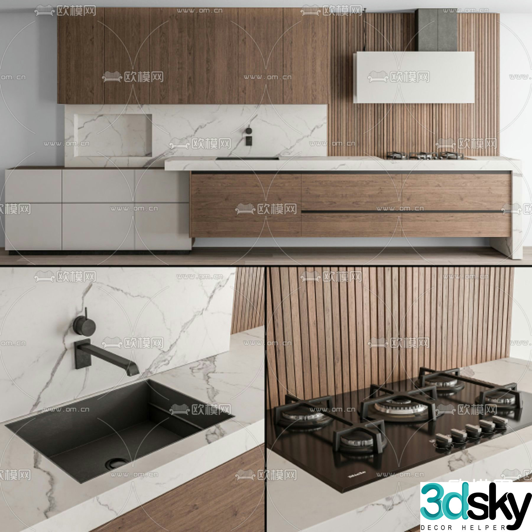 Modern cabinet 3d model