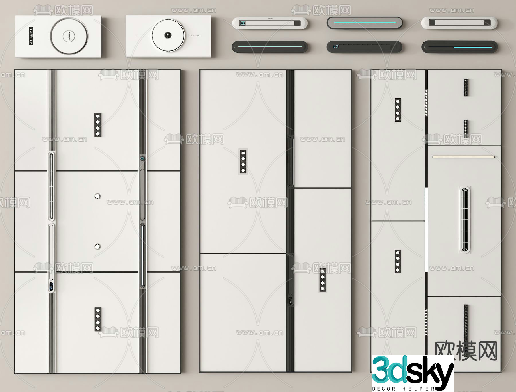 Ceiling suspended ceiling honeycomb panel aluminum buckle plate 3D model