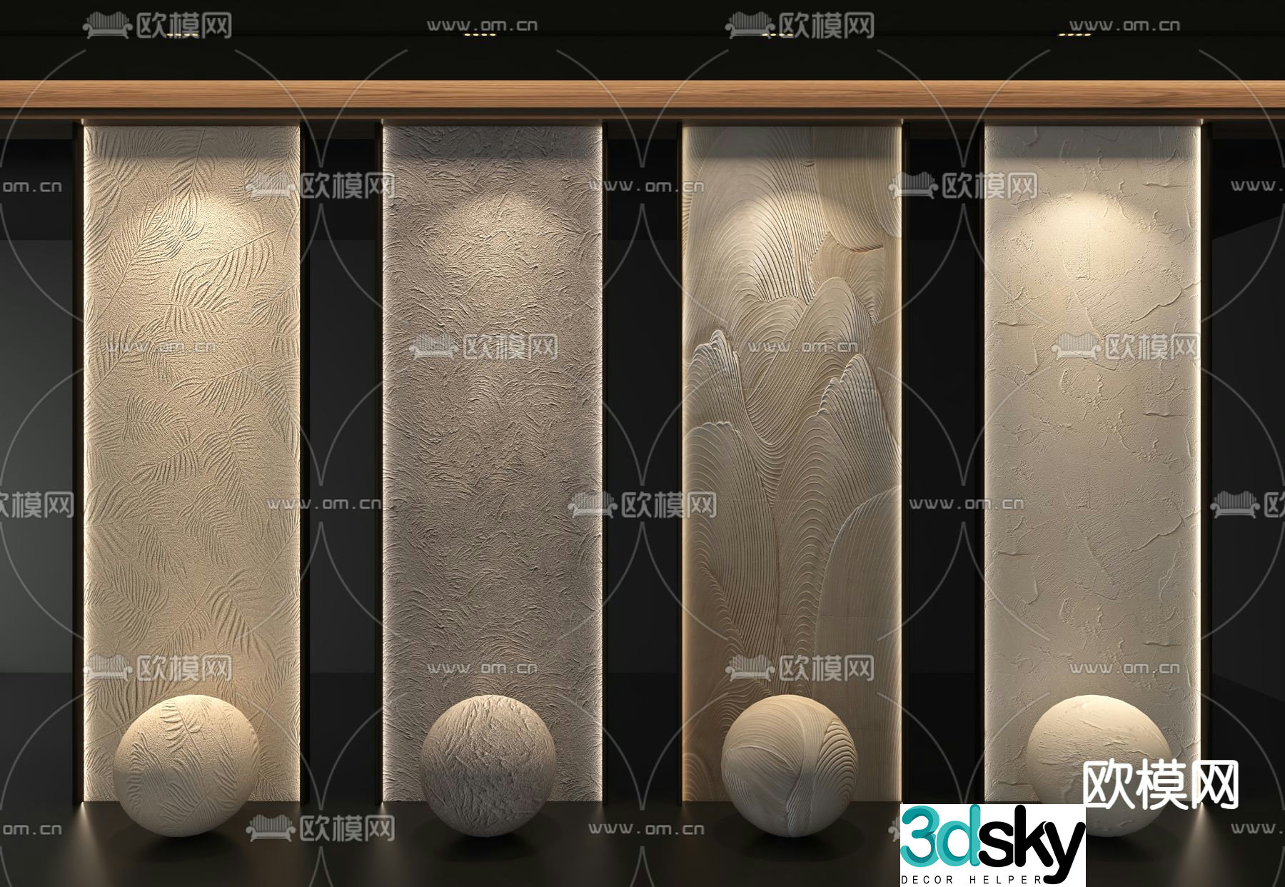 Diatom mud texture paint art paint background wall 3d model