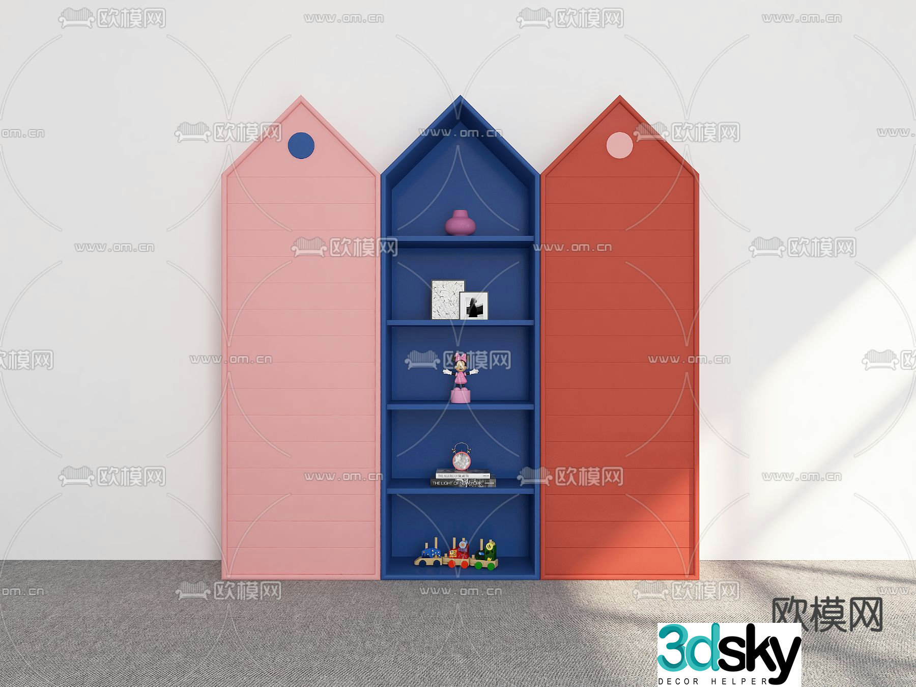 Children’s cabinet toy cabinet 3d model