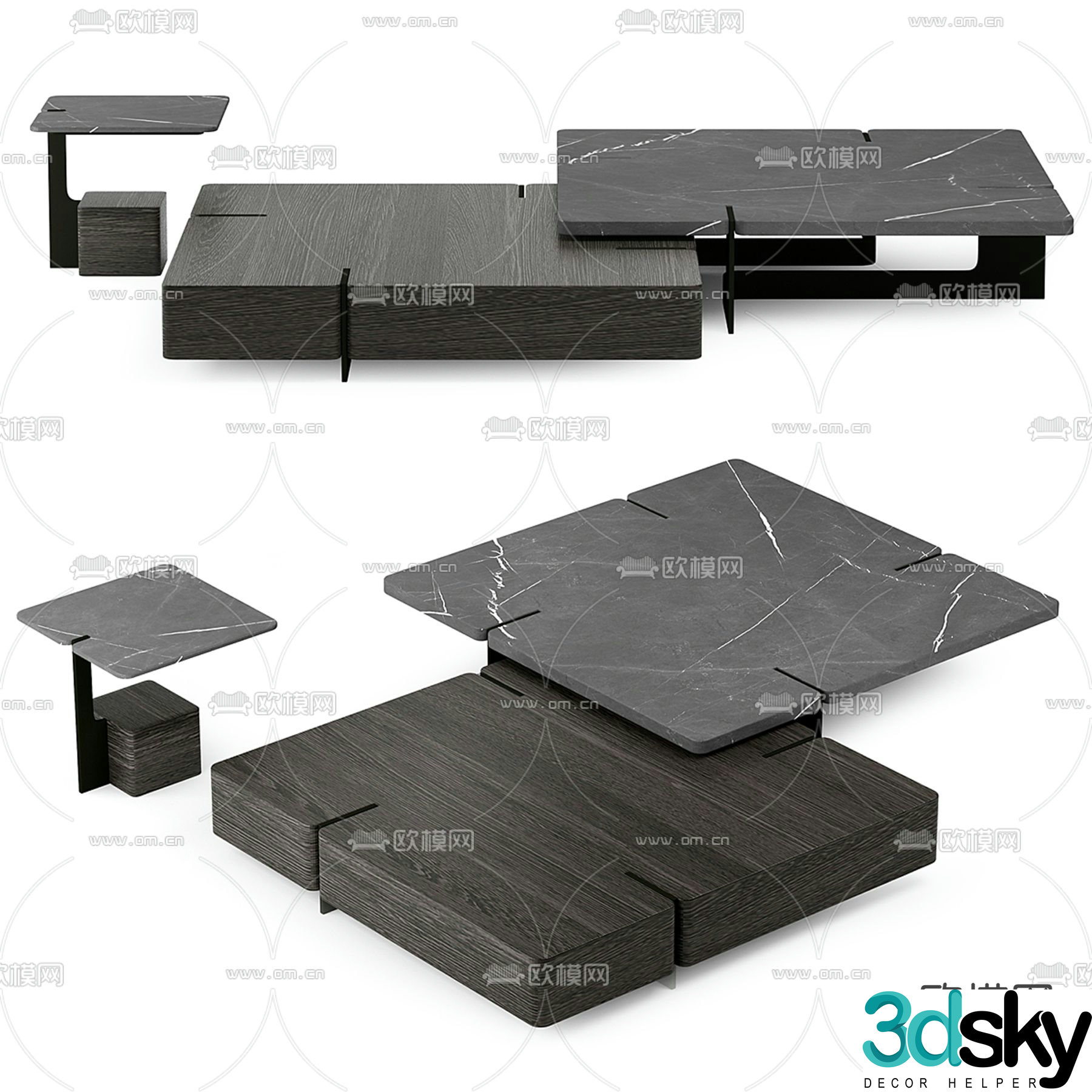 Gogolov tutorial 3d model of mother-in-law coffee table