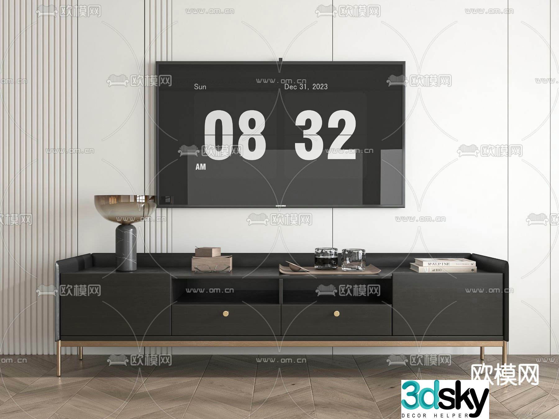 Modern TV cabinet 3d model