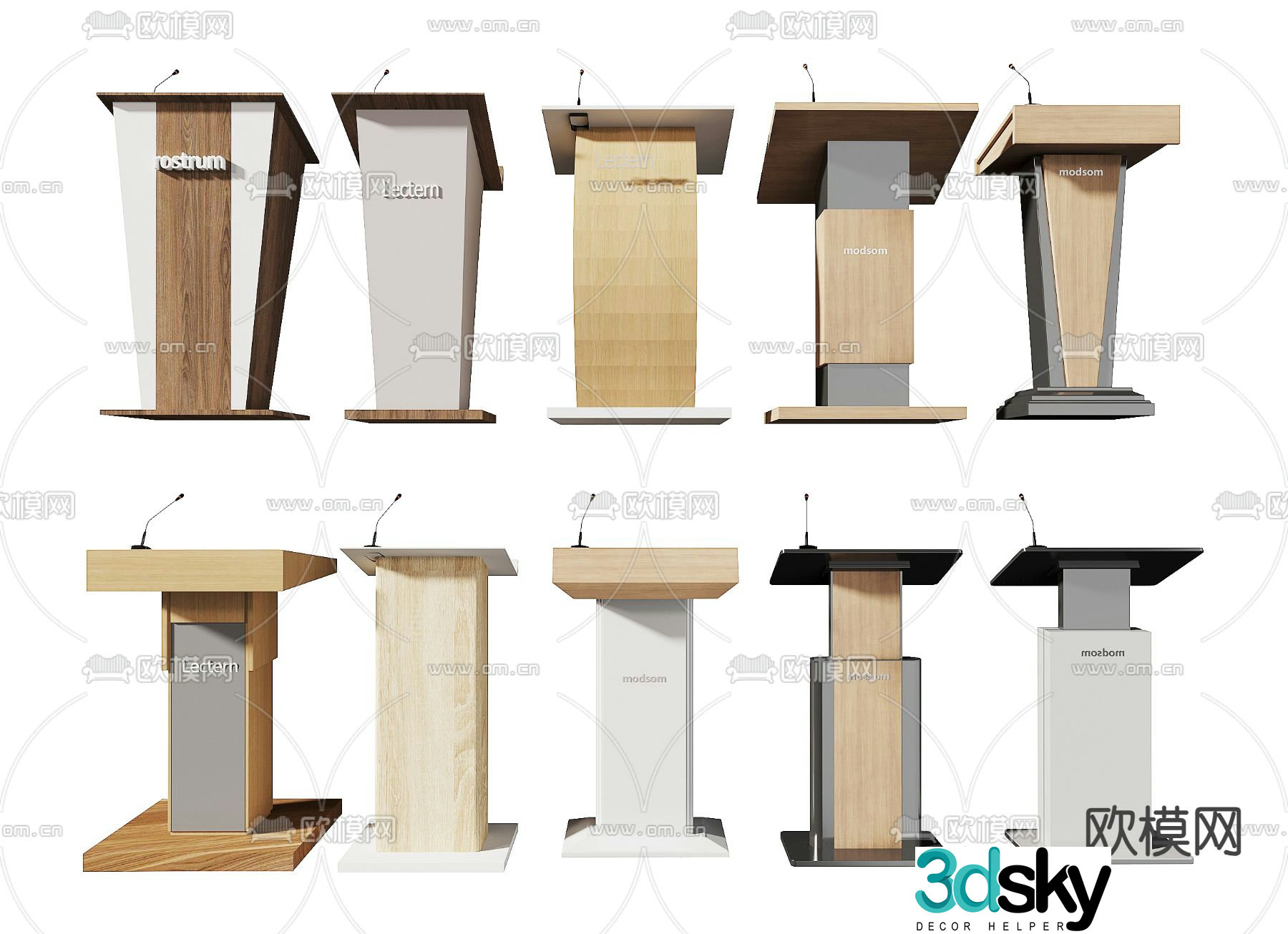 podium 3d model