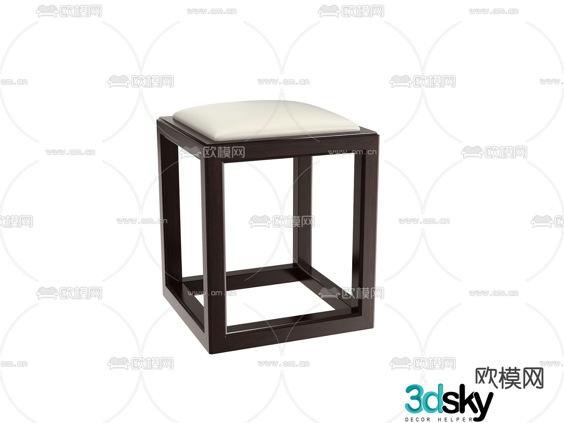 Modern stool sofa stool dressing stool 3d model