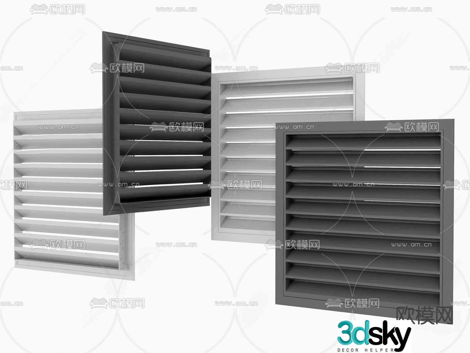Window blinds 3d model