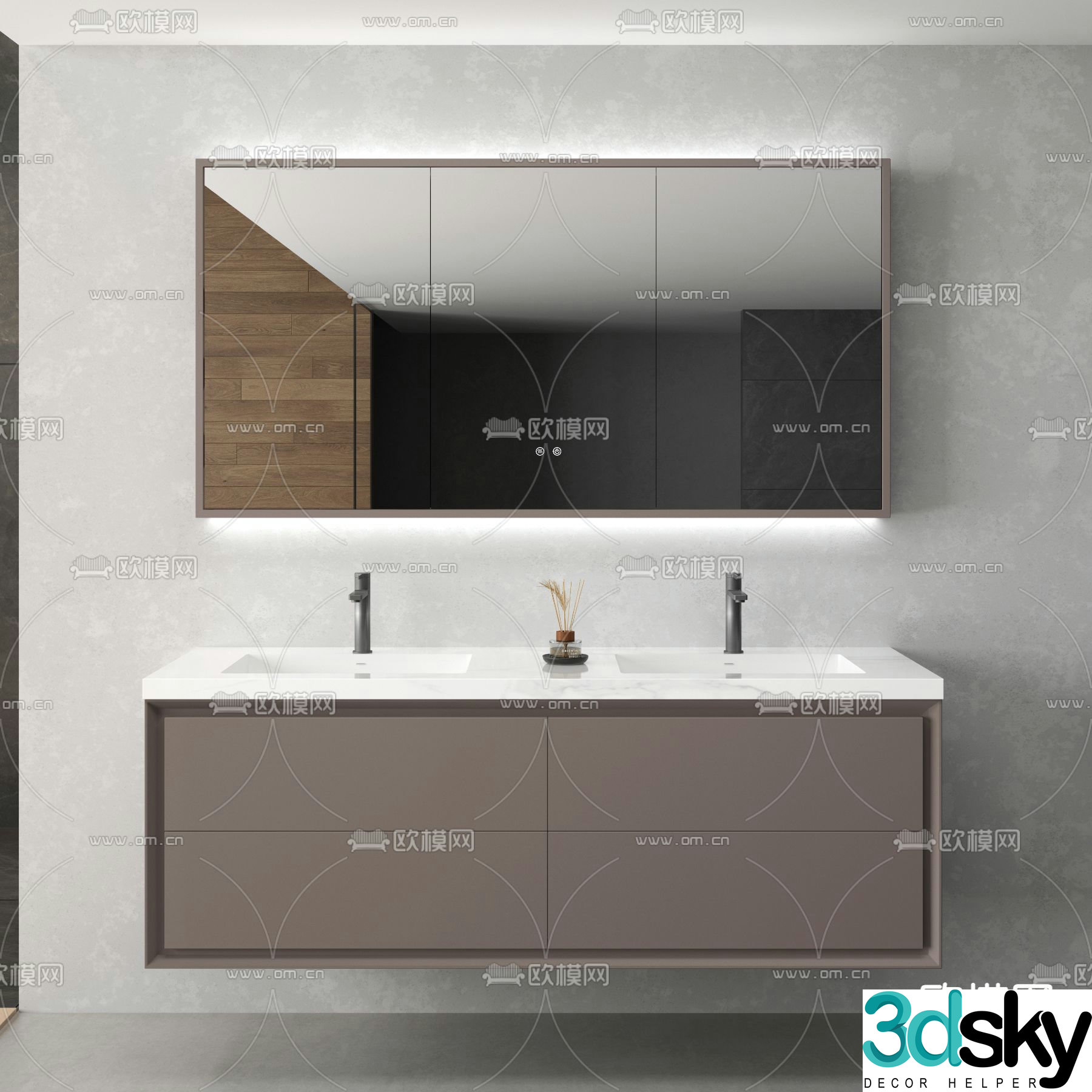bathroom cabinet bathroom cabinet sink 3d model