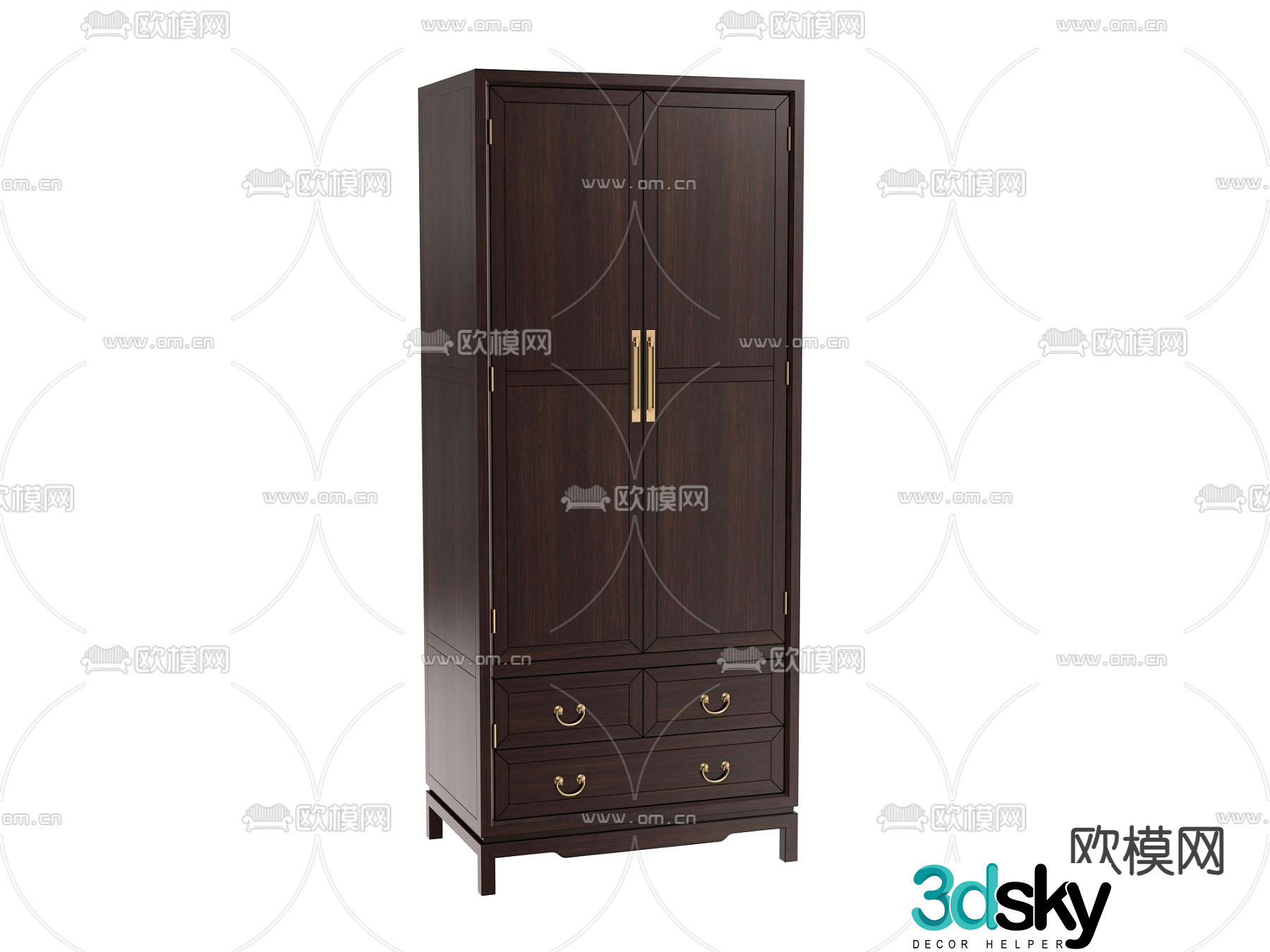 Chinese wardrobe 3d model