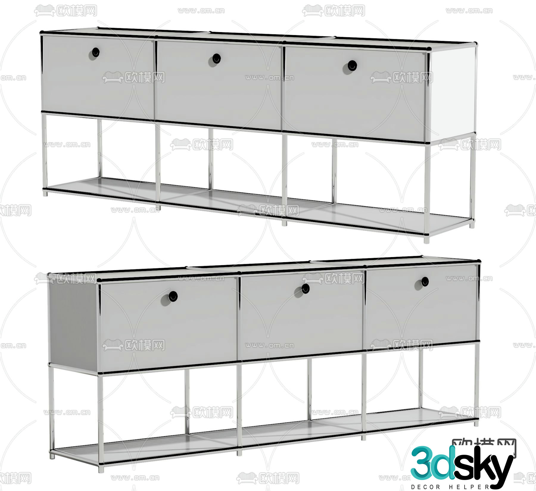 Modern sideboard 3D model
