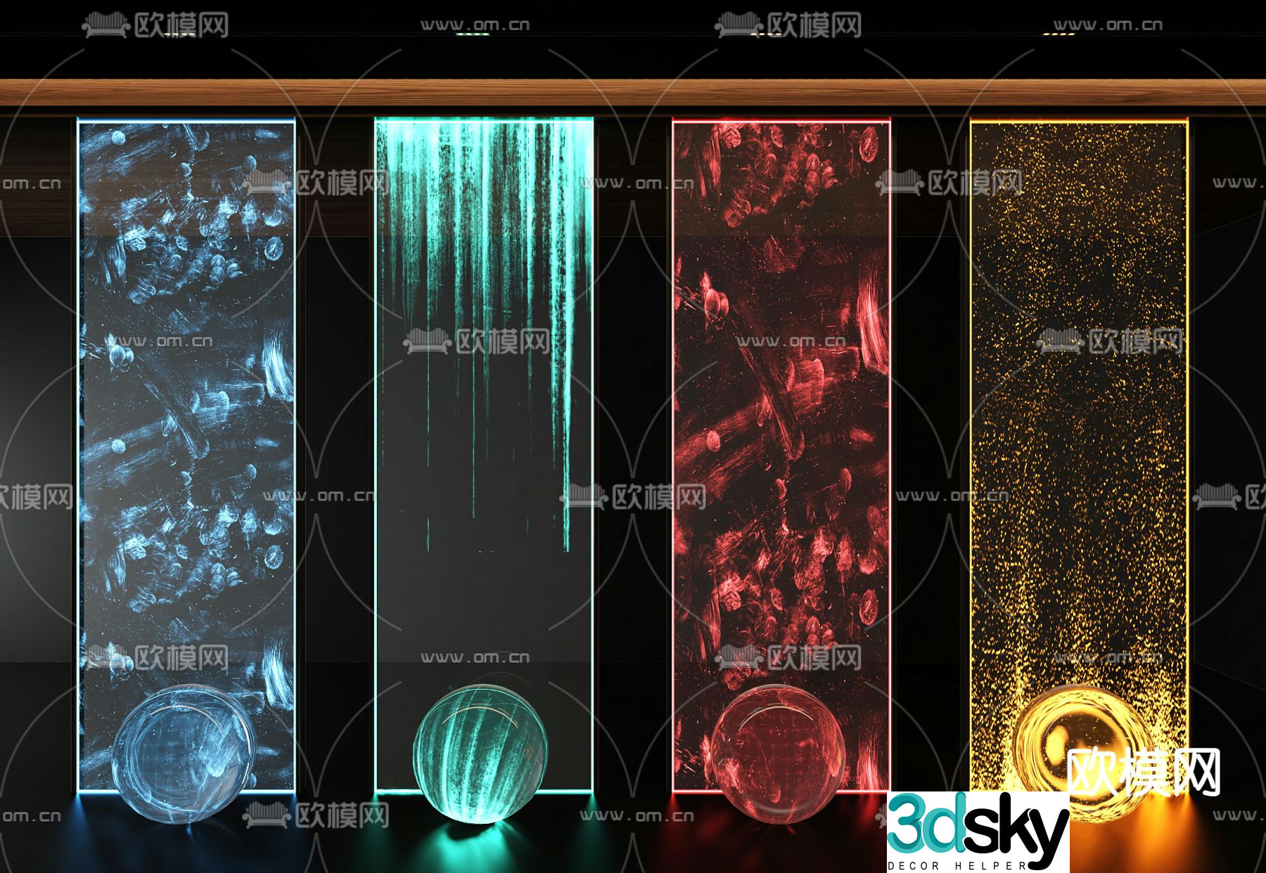 Luminous glass plate Translucent glass plate Acrylic translucent plate 3D model