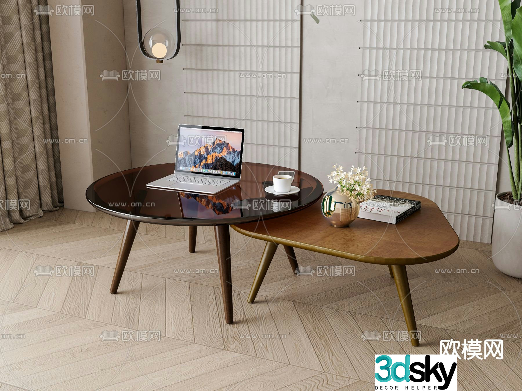 3D model of mother-in-law coffee table