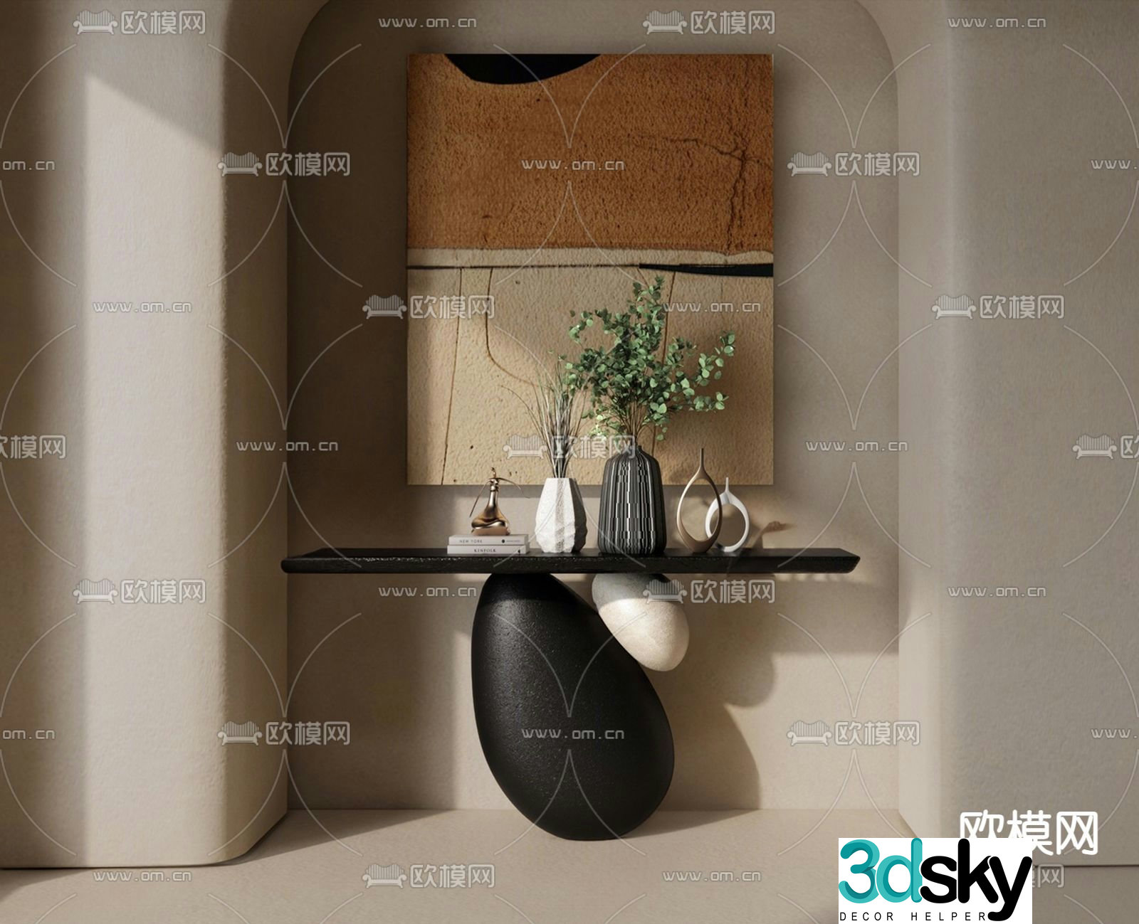 Wabi-Sabi Wind View Deck Entrance Deck 3D model