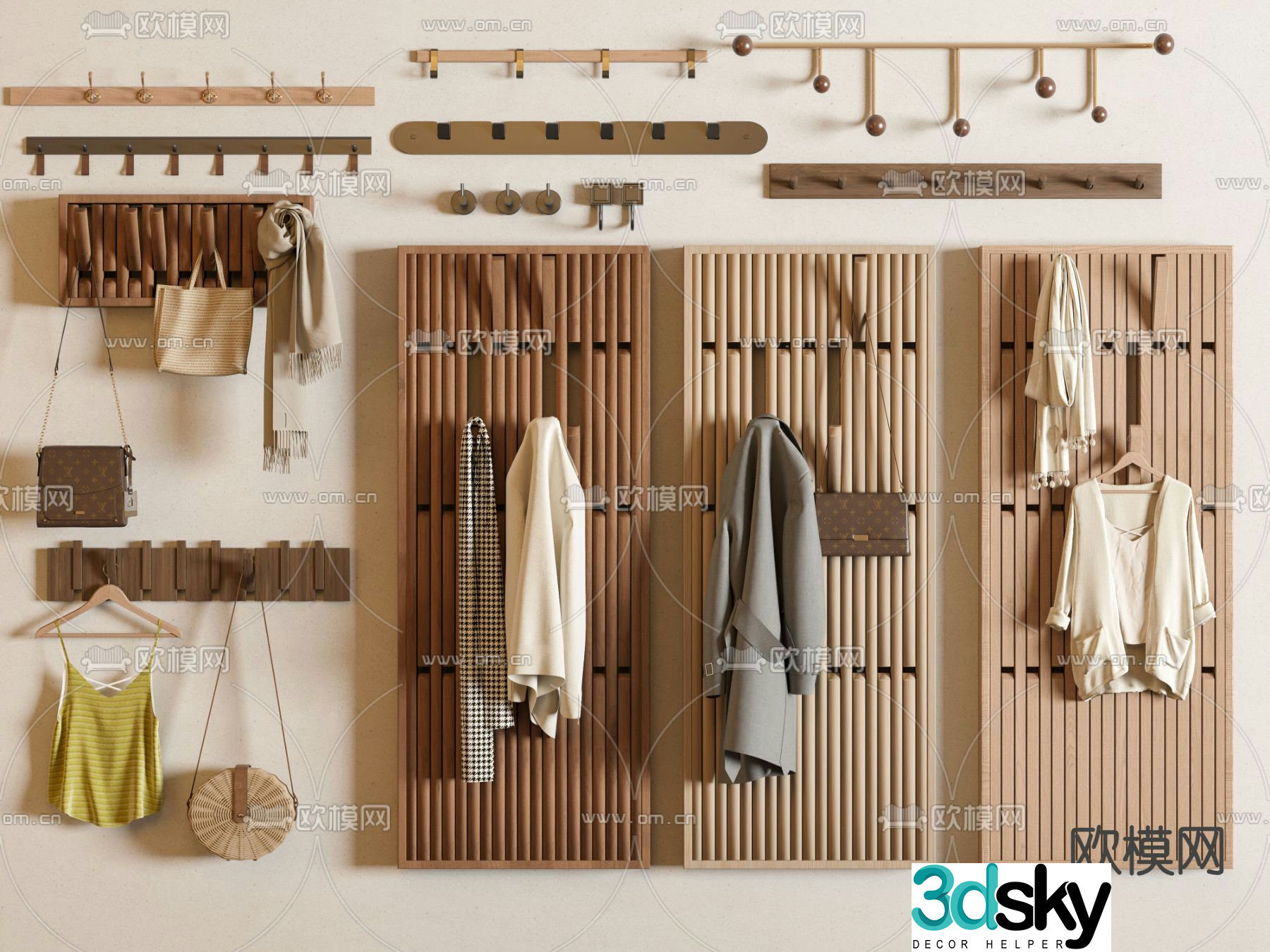 Piano board hanger 3d model