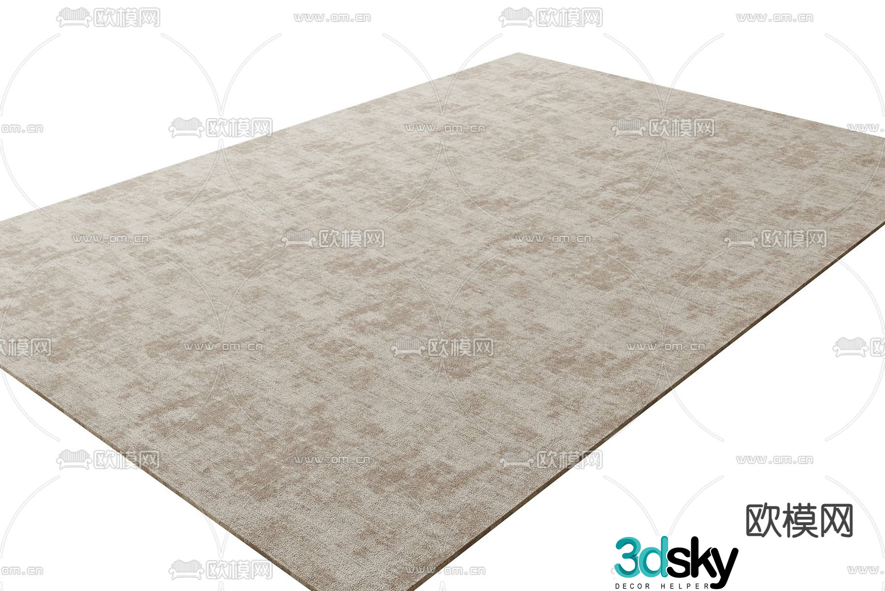 Modern carpet 3d model