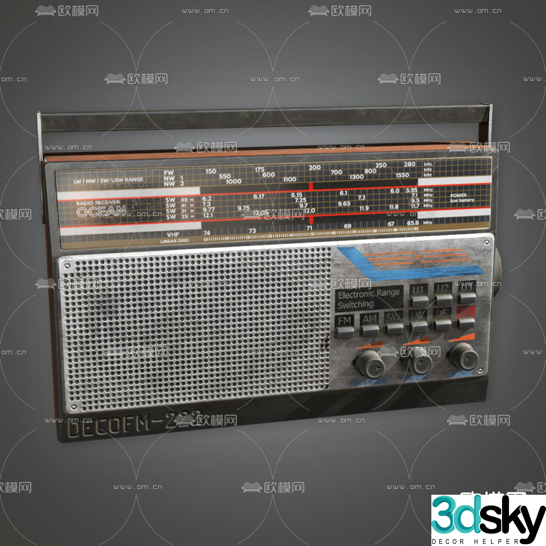 Industrial wind power box 3d model