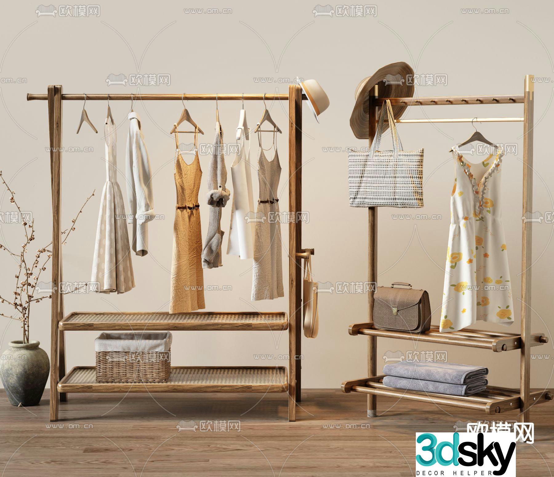 clothes hanger clothes hook 3d model