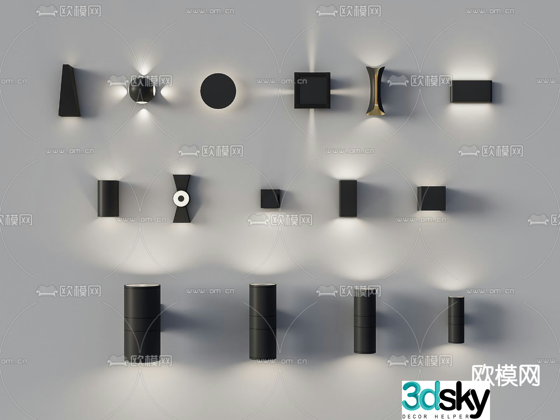 Wall lamp aisle lamp 3d model