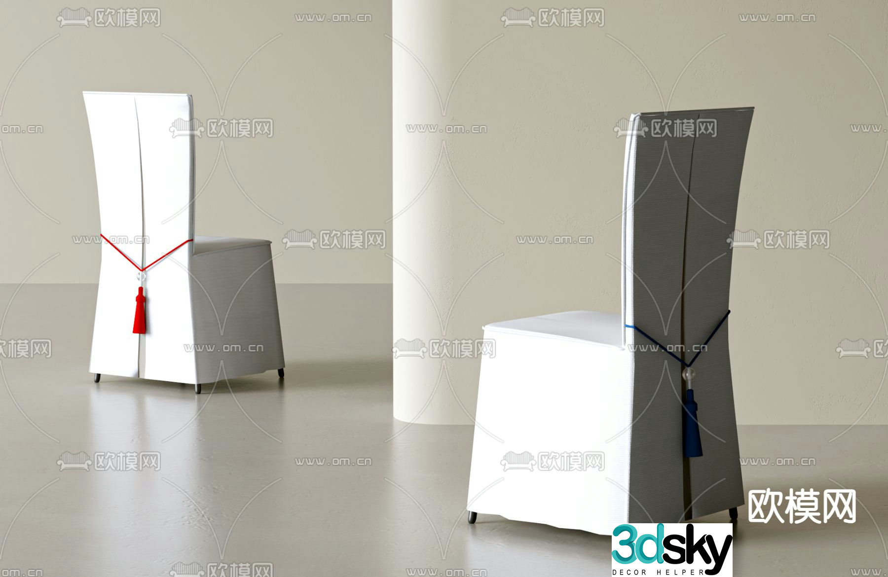 banquet chair restaurant chair 3d model
