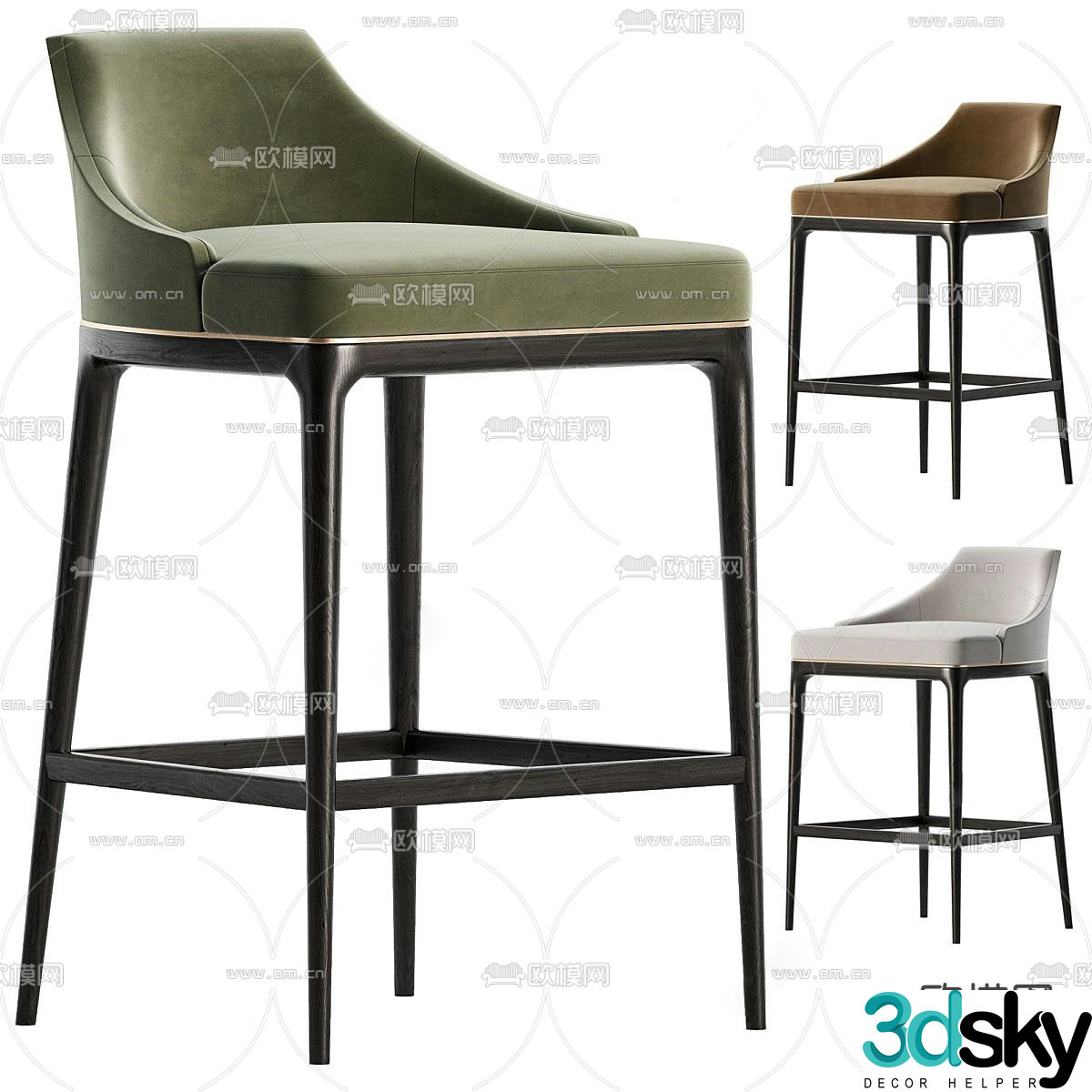 ASTER bar stool bar chair 3d model
