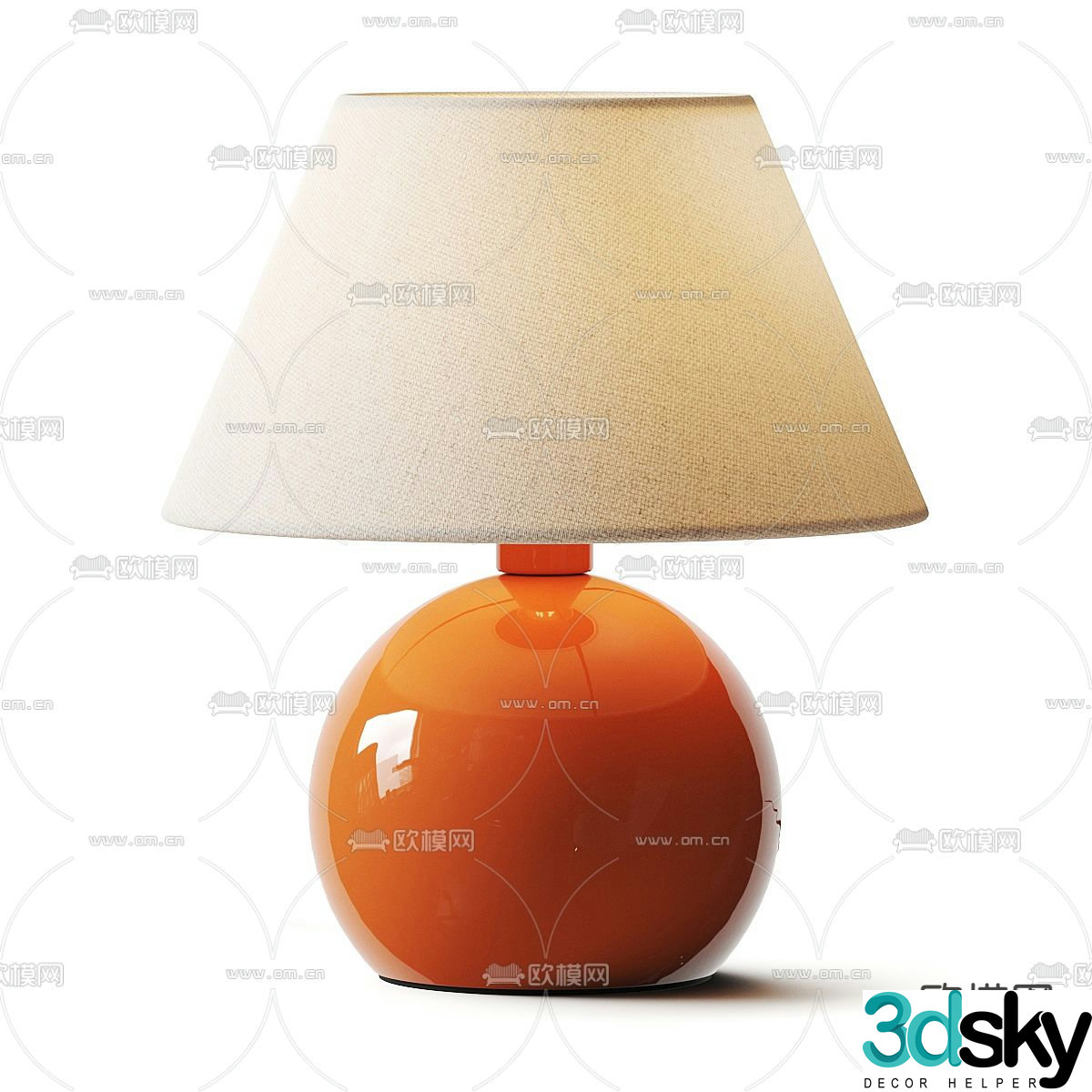 Modern desk lamp 3d model