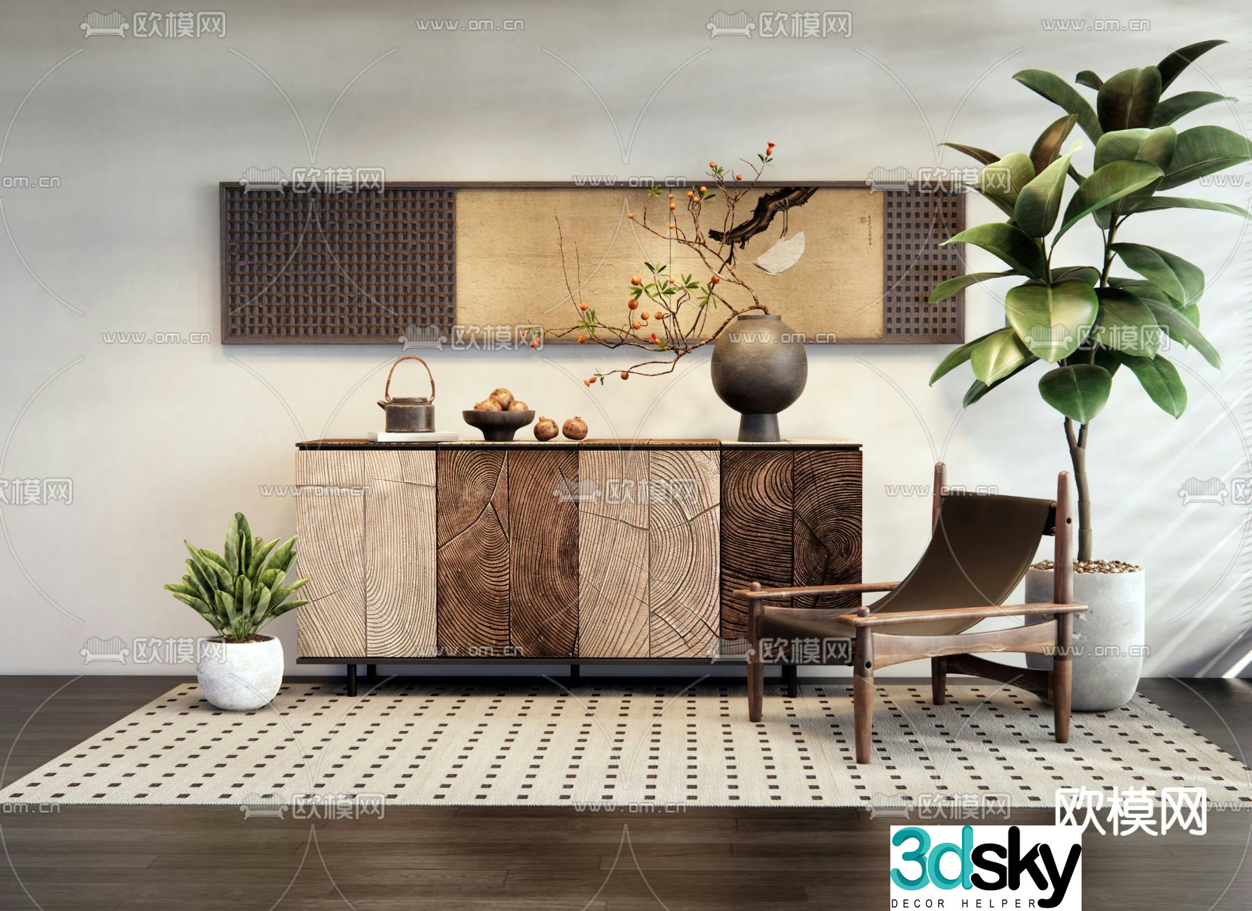 Wasabi Wind Entrance Cabinet End View Cabinet D Model