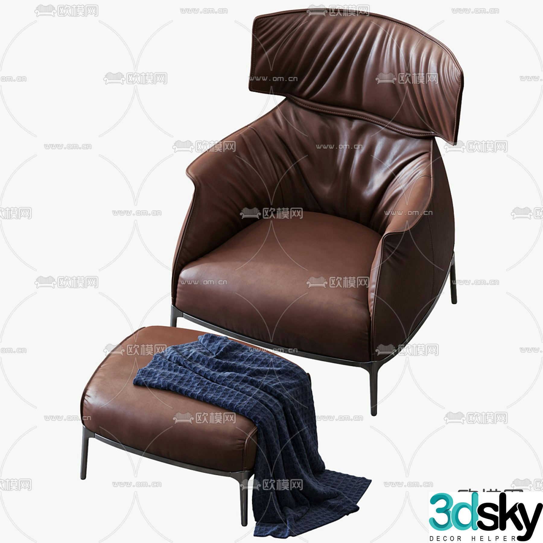 Sofa chair leisure chair 3d model