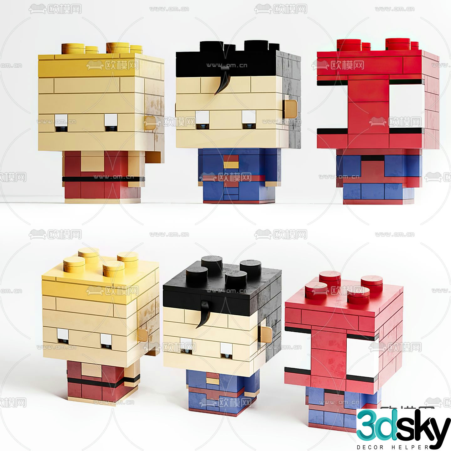 Building Block Toy Marvel Figure 3D Model