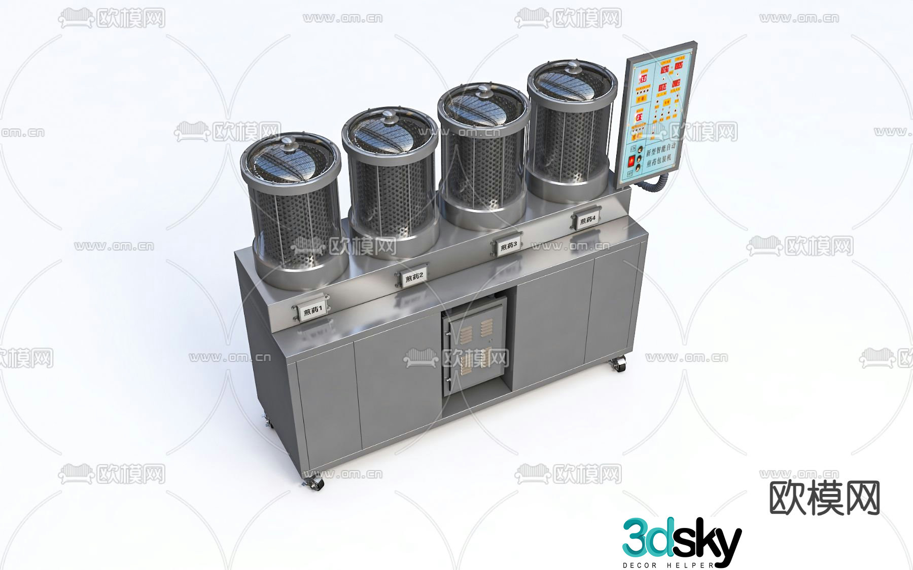Decoction machine 3d model