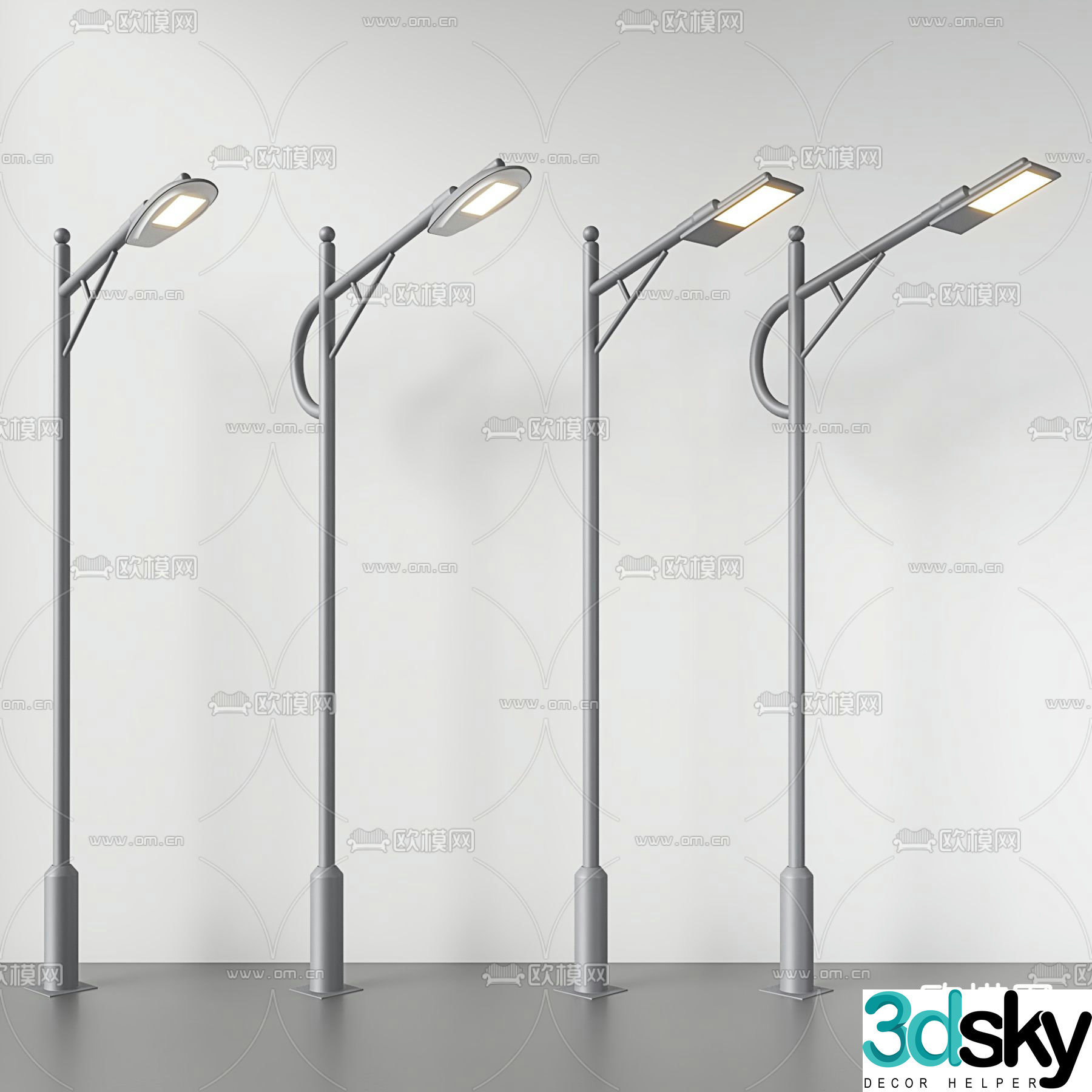 Outdoor lawn lamp street lamp 3d model