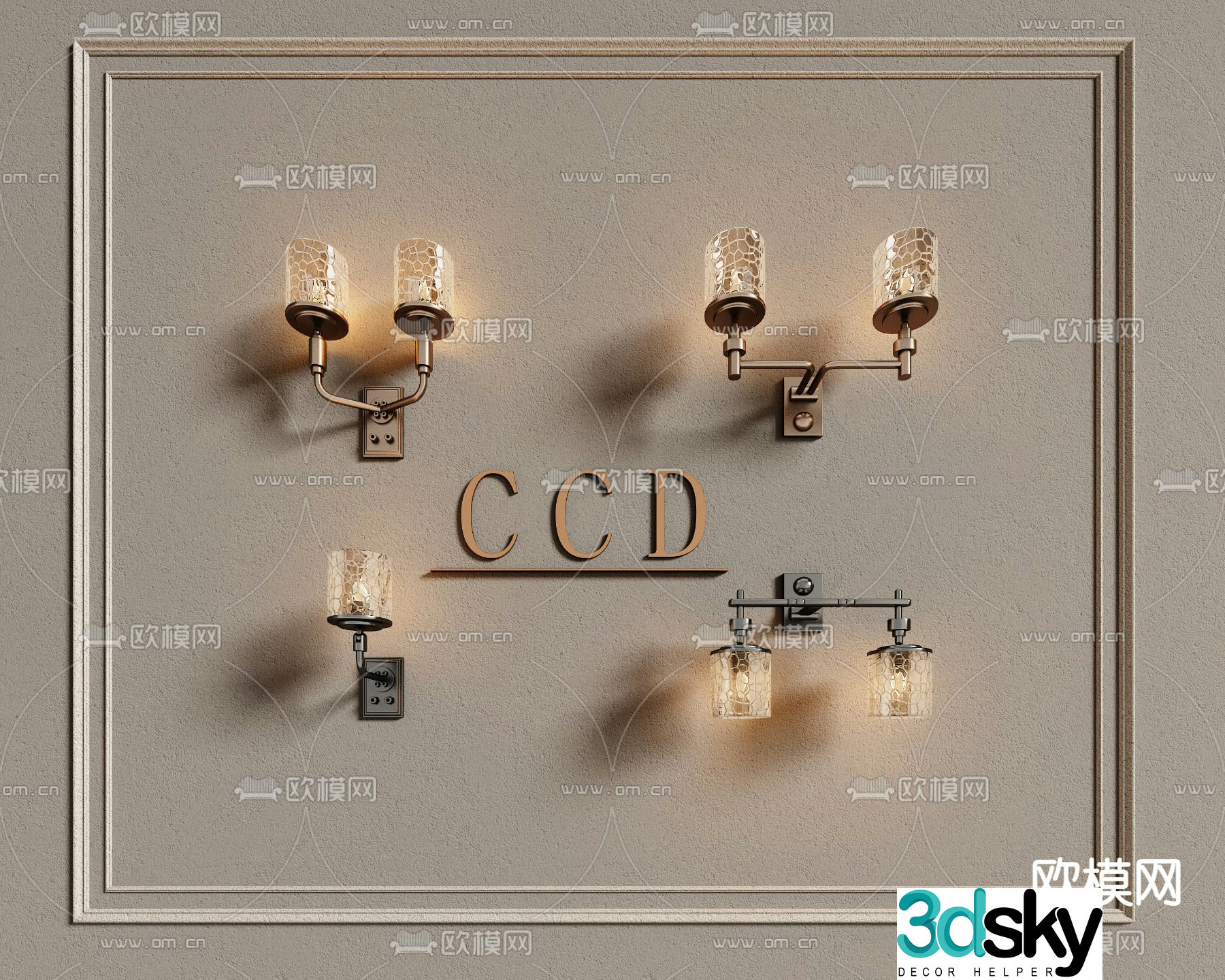 CCD modern wall light 3d model