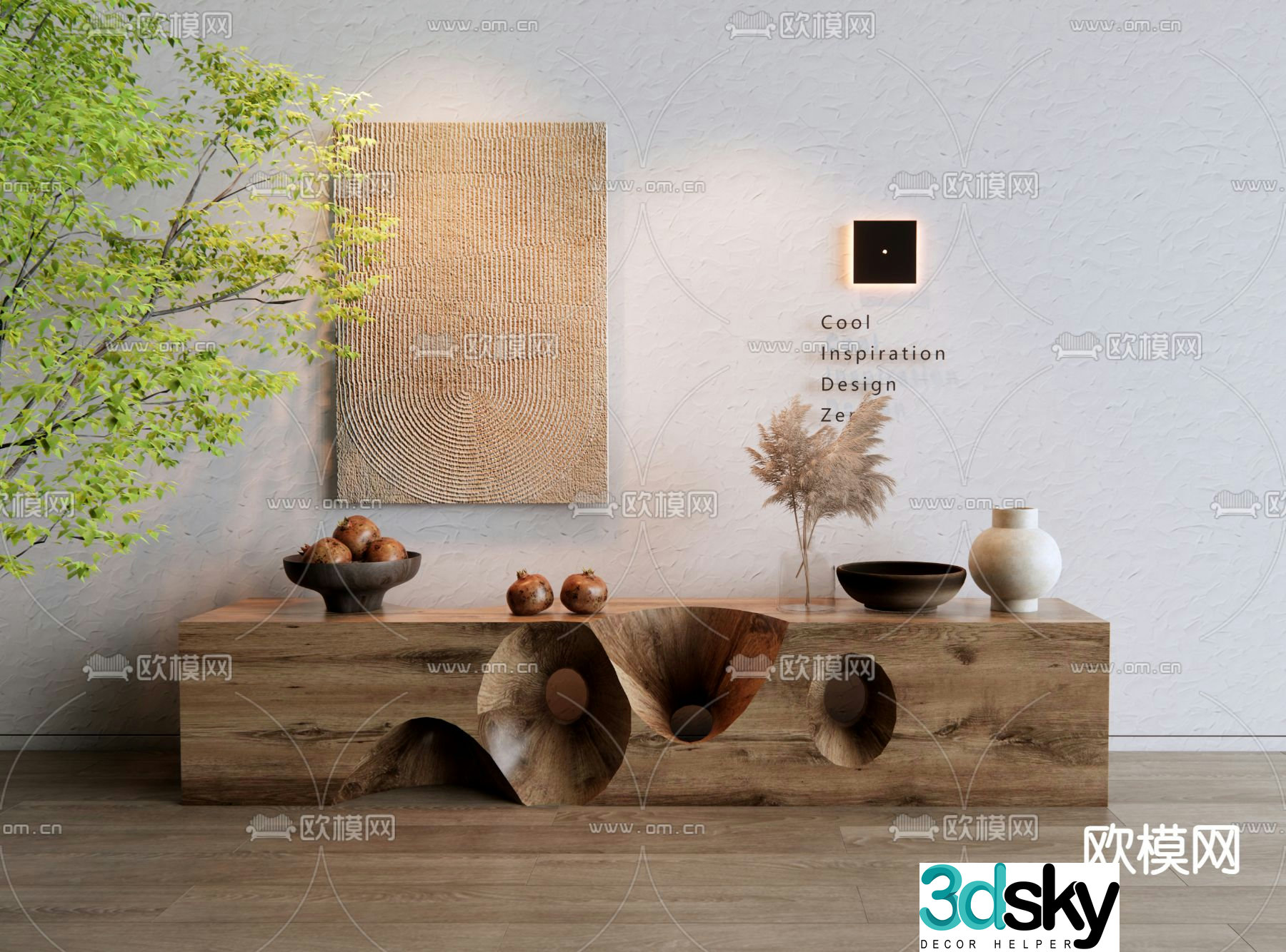 Wasabi Wind and Scenery 3D Model